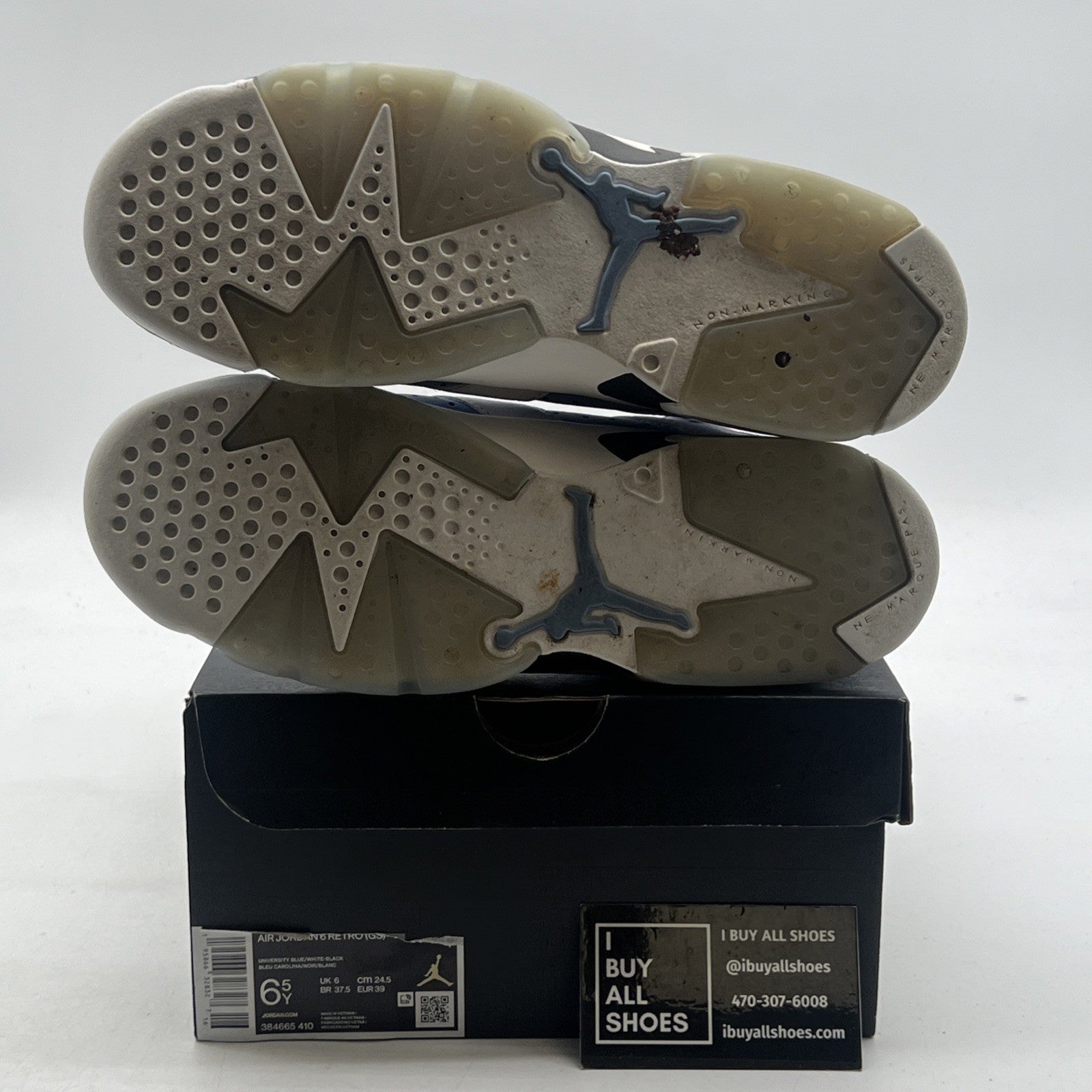 Size 6.5 - Air Jordan 6 Retro Mid UNC Home (384665-410)