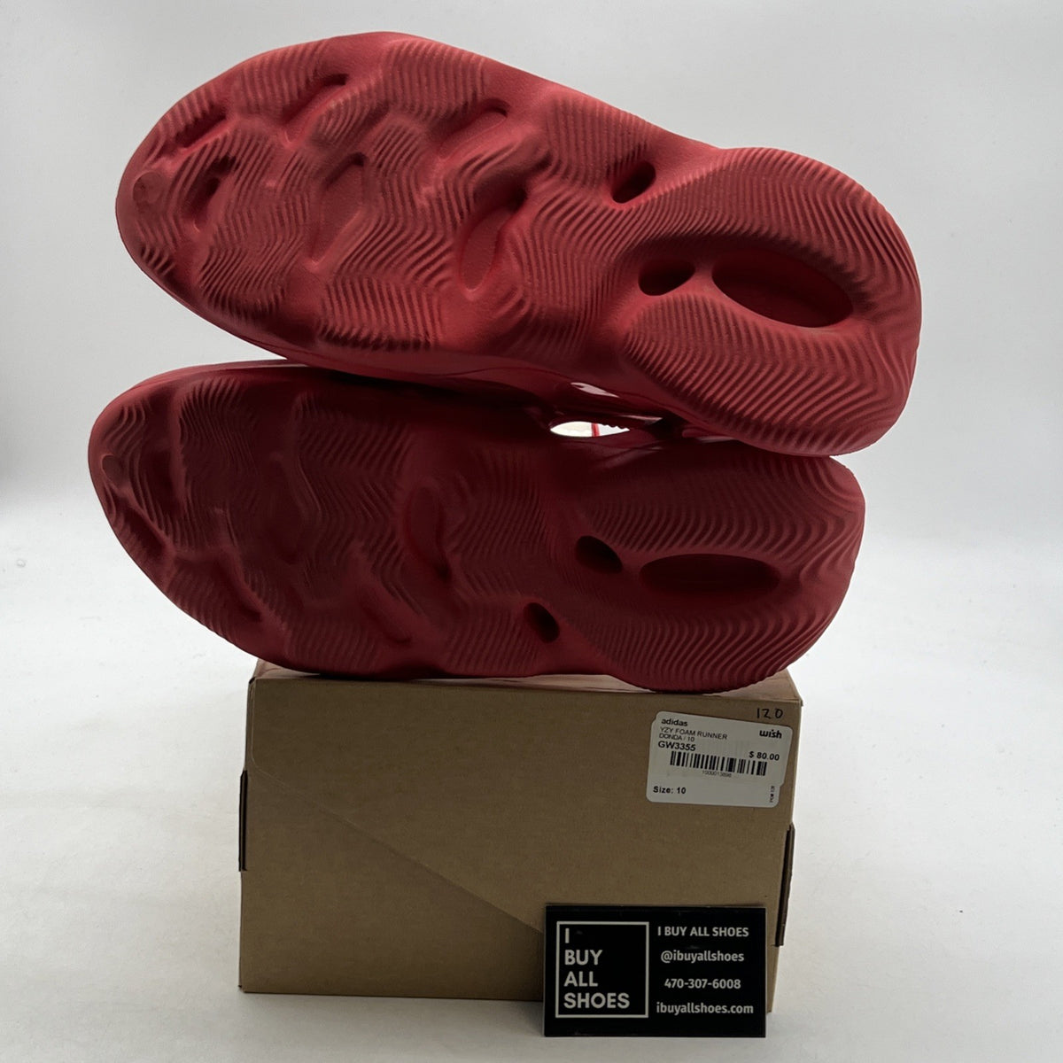 Size 10 - adidas Yeezy Foam Runner Vermillion (GW3355)
