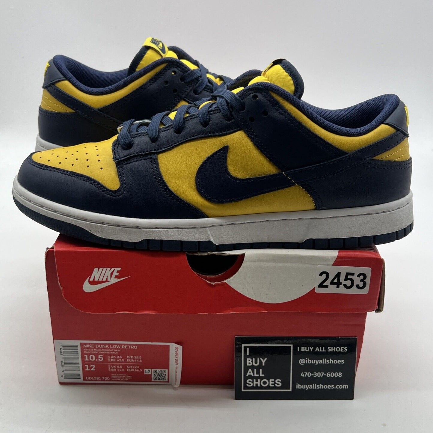 Size 10.5 - Nike Dunk Low Michigan 2021 (DD1391-700)