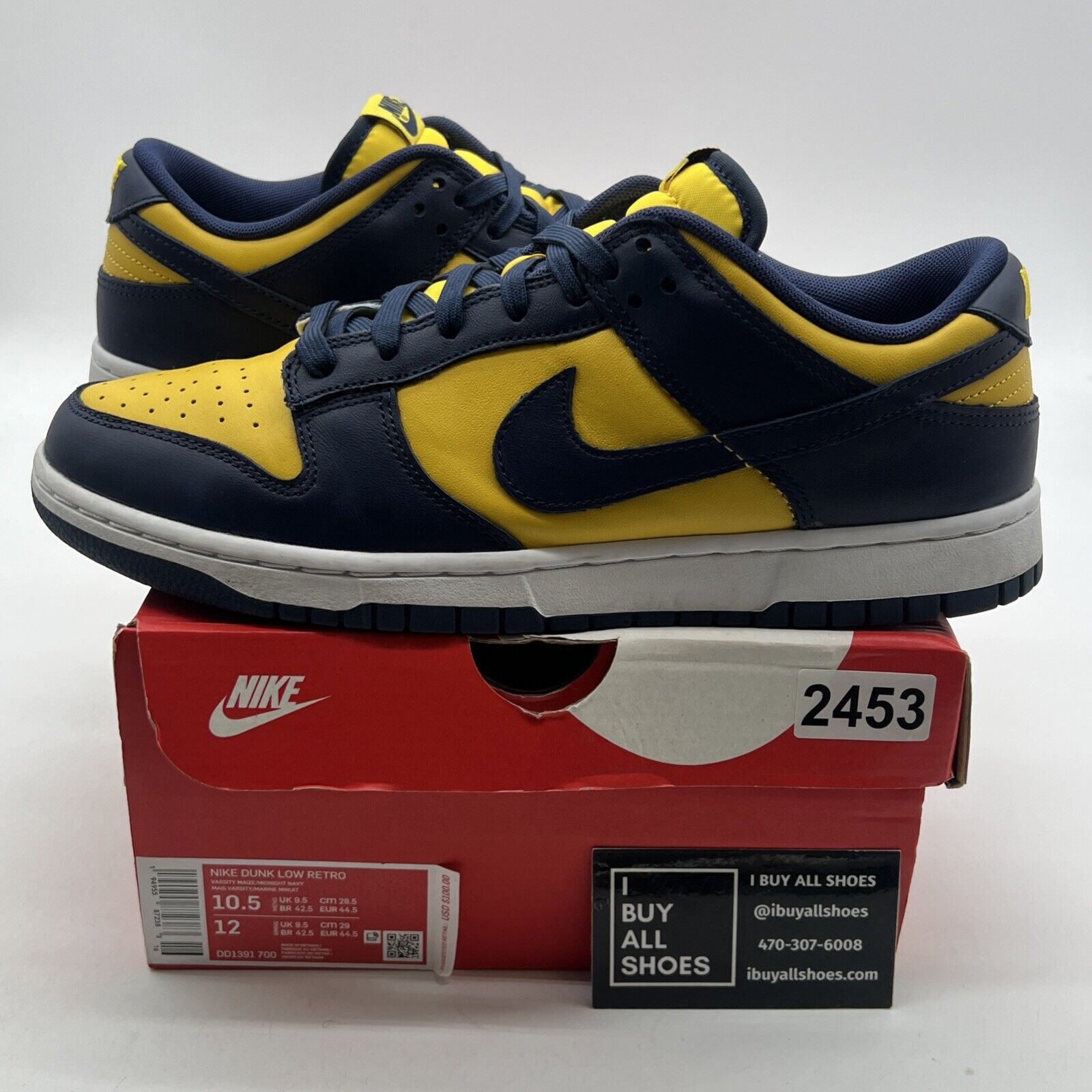 Size 10.5 - Nike Dunk Low Michigan 2021 (DD1391-700)