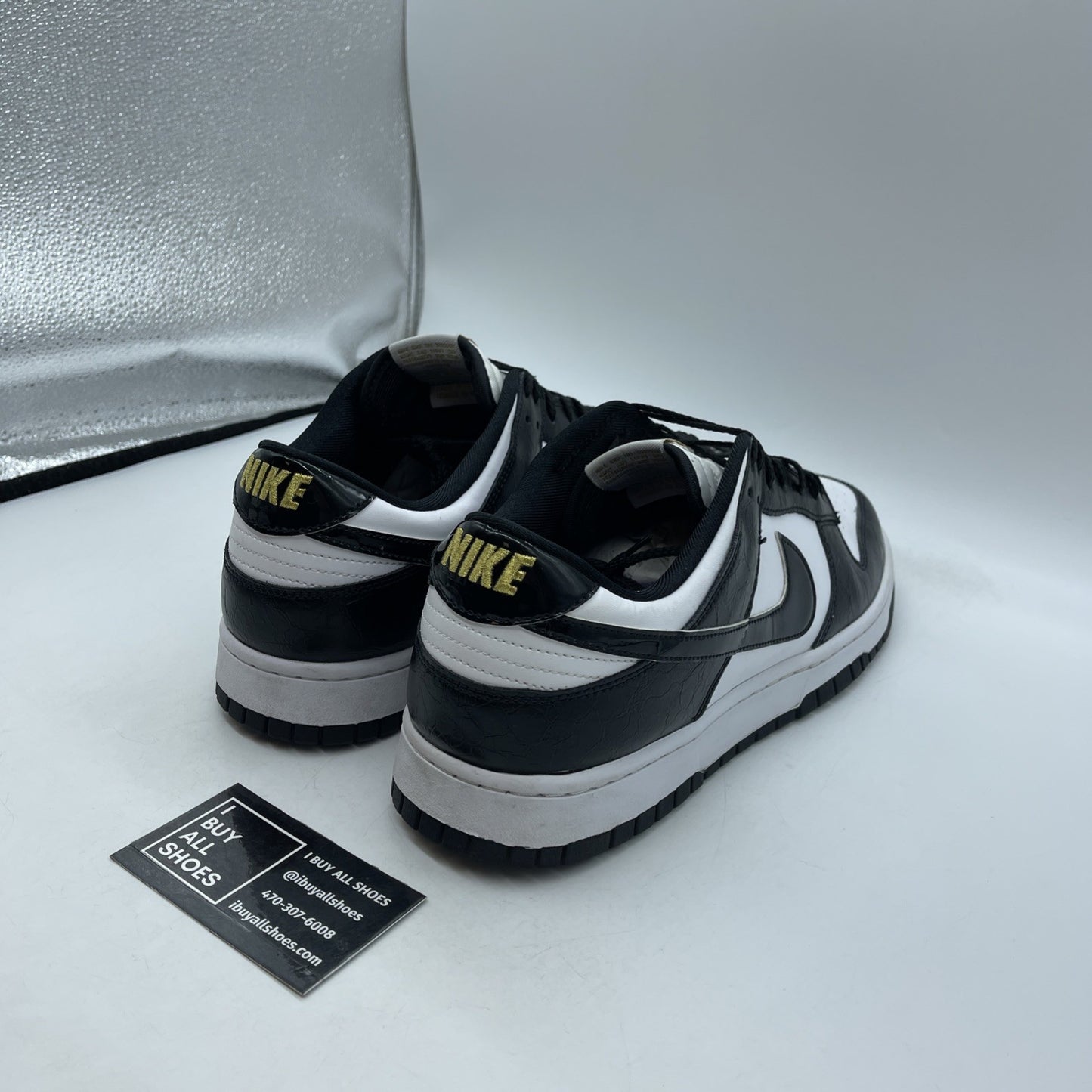 Size 13 - Nike Dunk SE Low World Champ White Black Leather (DR9511-100)
