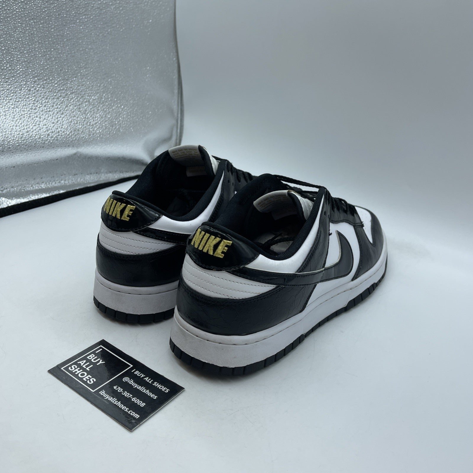 Size 13 - Nike Dunk SE Low World Champ White Black Leather (DR9511-100)