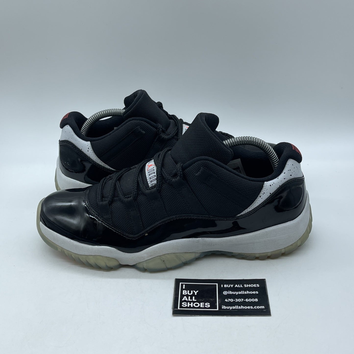 Size 9.5 - Air Jordan 11 Retro Low Infrared 23 Black (528895-023)