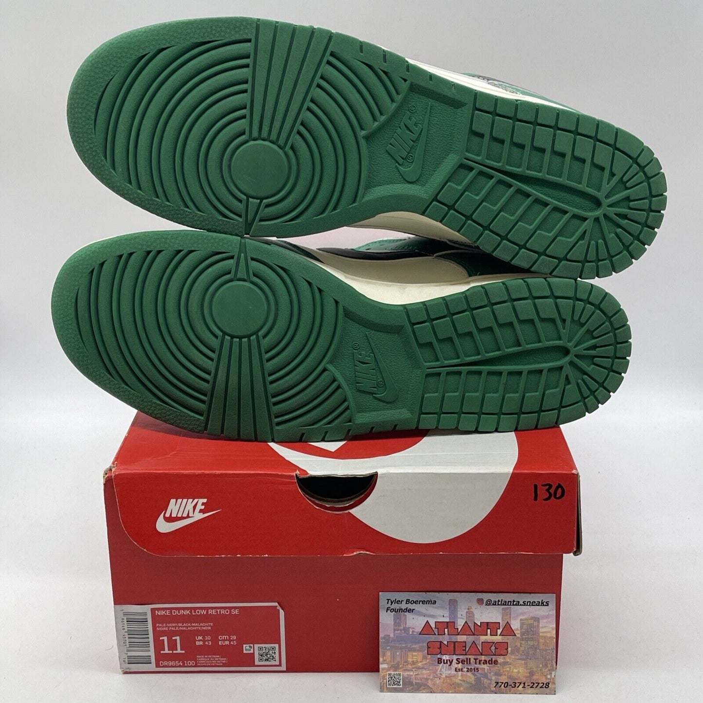 Size 11 - Nike Dunk Low SE Lottery Pack - Malachite Black Leather (DR9654-100)