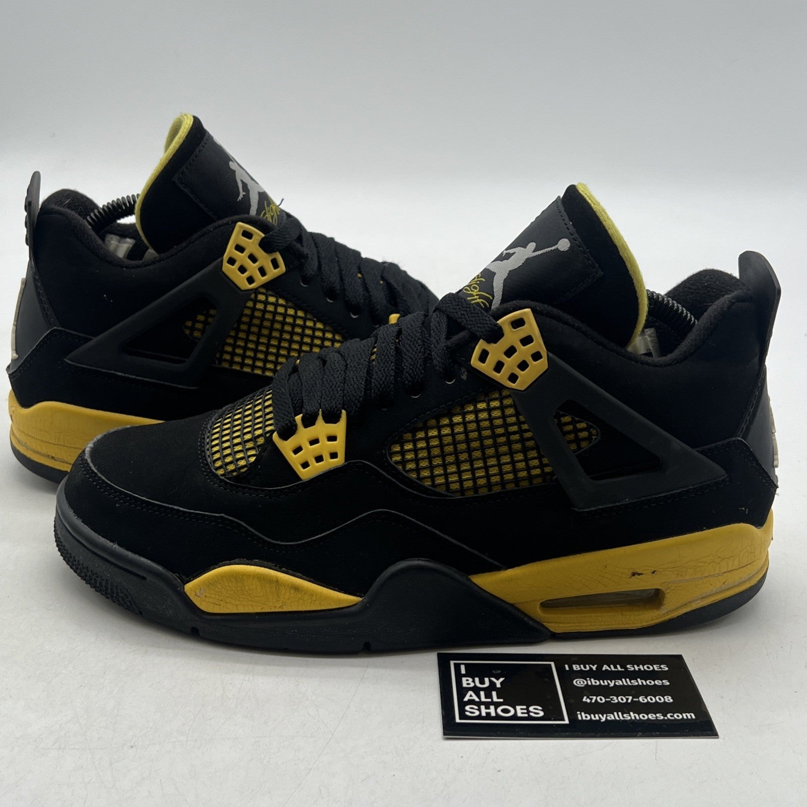 Size 8 - Air Jordan 4 Retro Low Thunder (308497-008)
