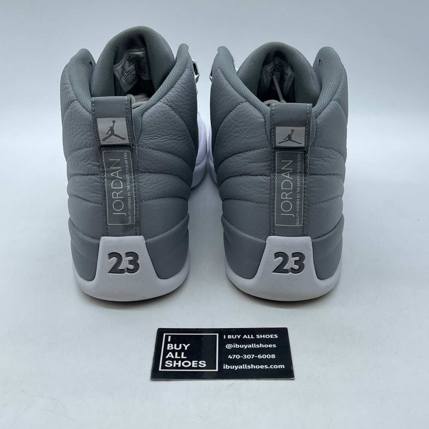 Size 11 - Jordan 12 Stealth 2022 Grey White Leather (CT8013-015)
