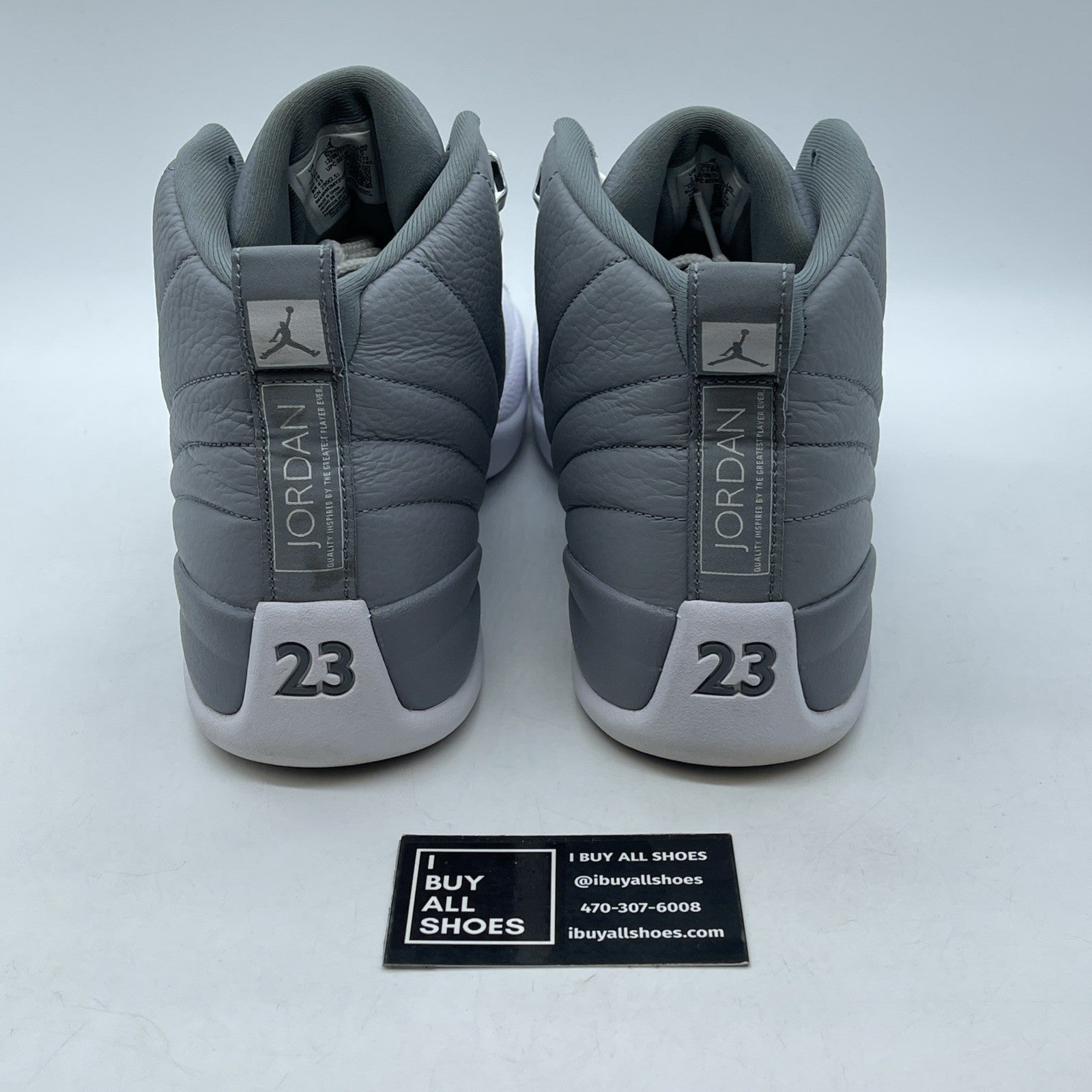 Size 11 - Jordan 12 Stealth 2022 Grey White Leather (CT8013-015)