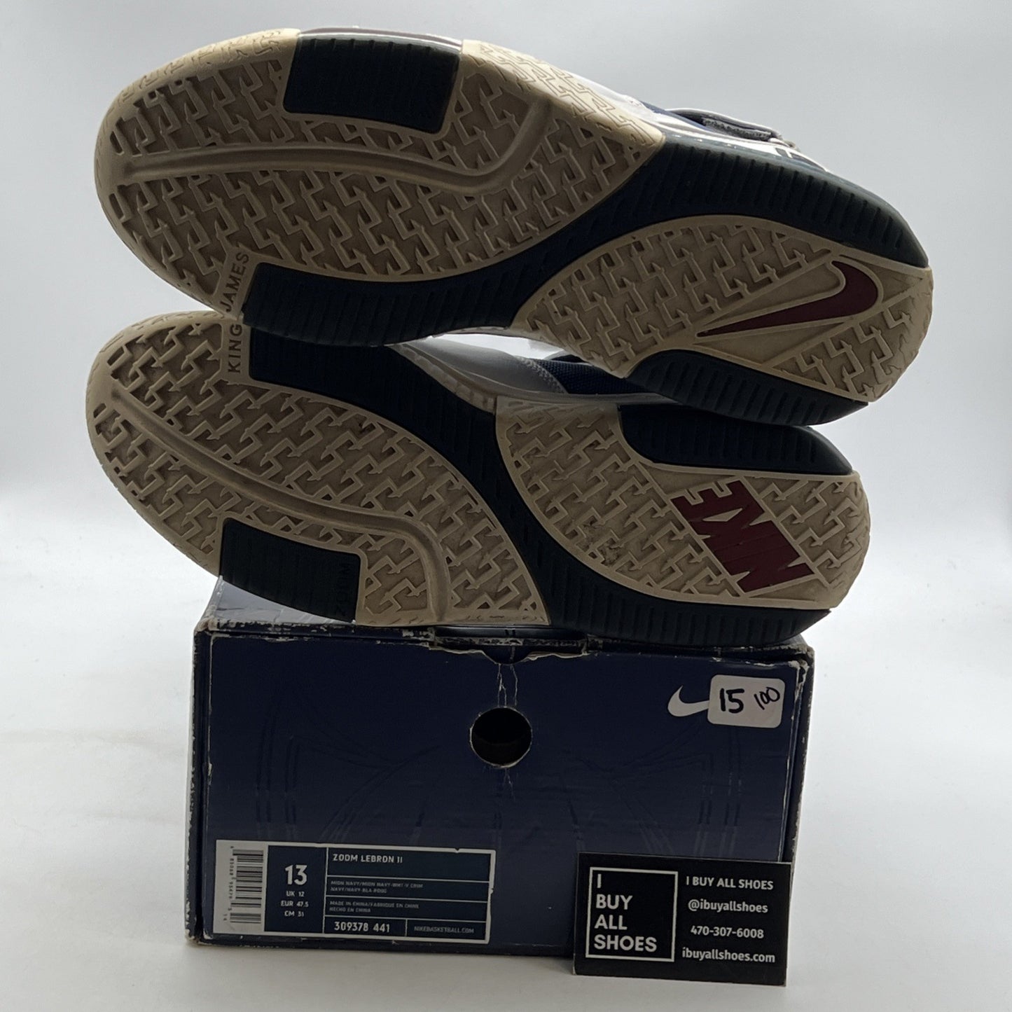 Size 13 - Nike Zoom LeBron 2 2004 USA (309378-441)