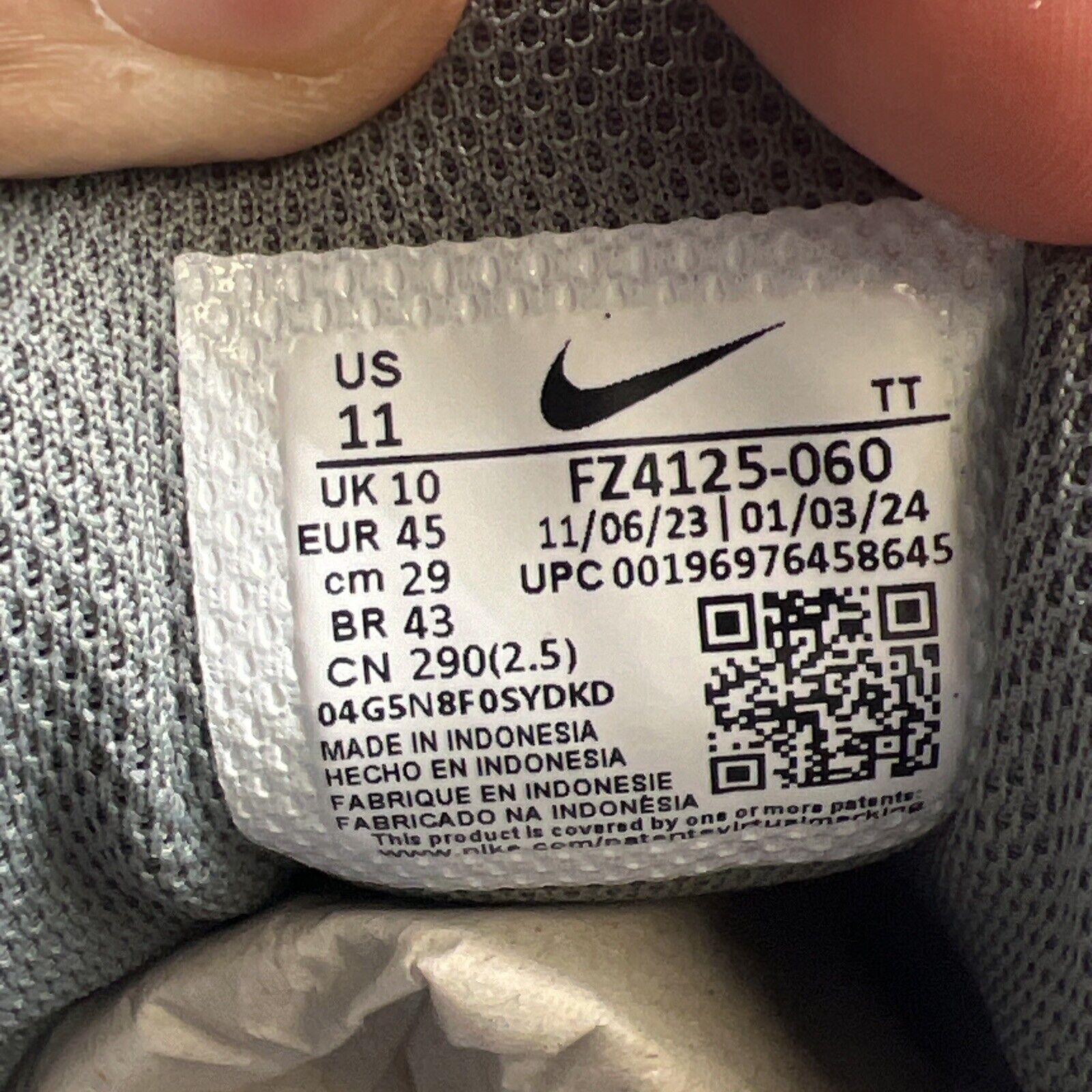 Size 11 - Nike Air Max 95 Premium Atlanta Grey Orange Red (FZ4126-060)