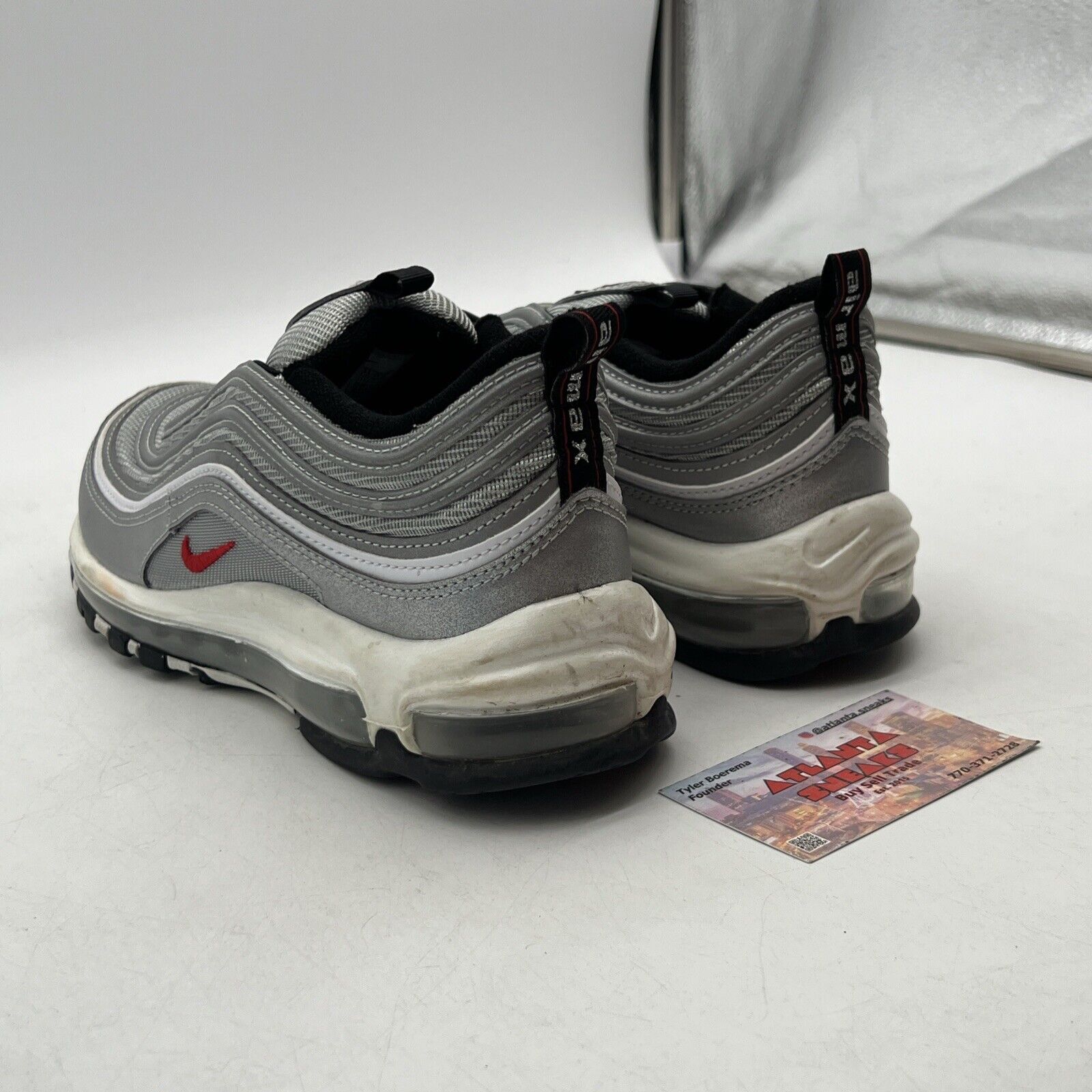 Size 9 - Nike Air Max 97 OG 2022 Silver Bullet W White Red (DQ9131-002)