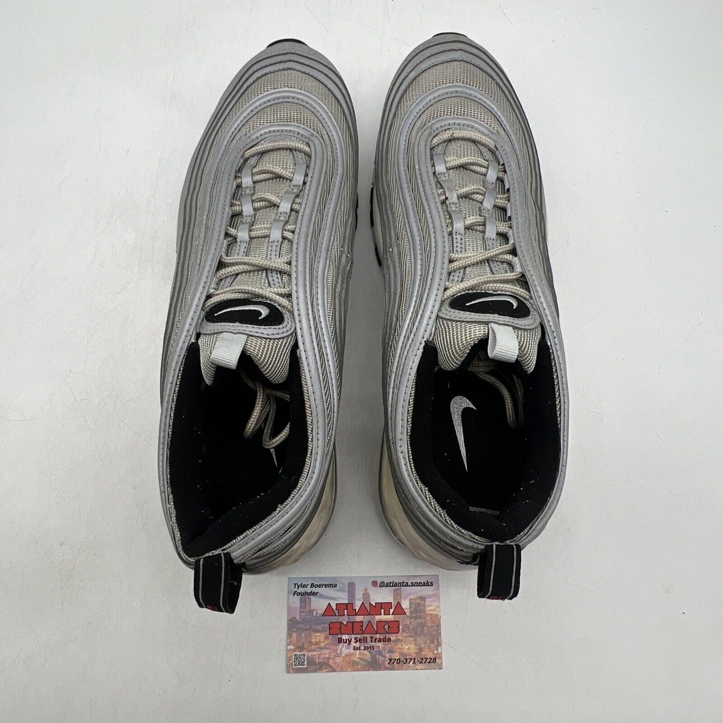 Size 12 - Nike Air Max 97 Reflect Silver Black White (312834-007)