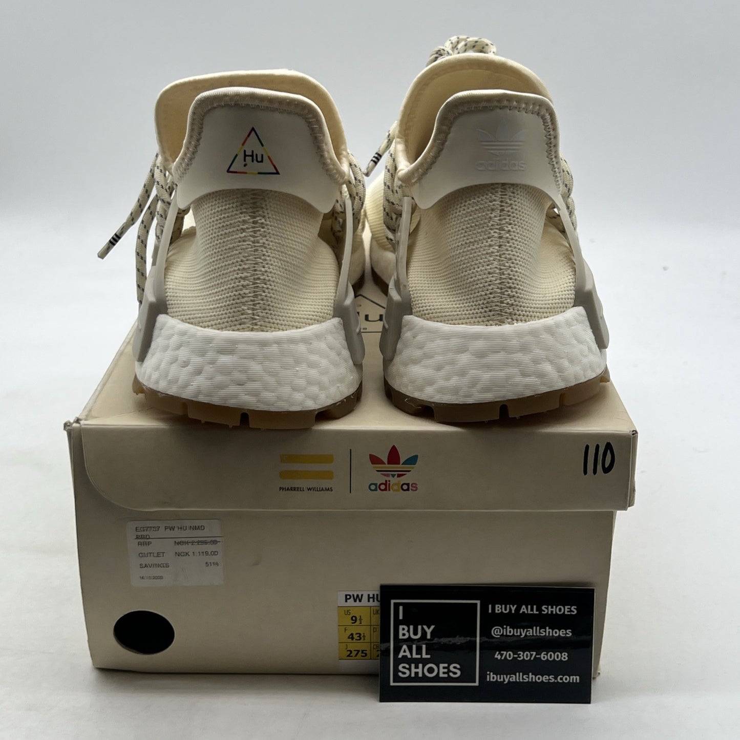 Size 9.5 - Adidas Pharrell x NMD Human Race Trail PRD Now Is Her Time (EG7737)