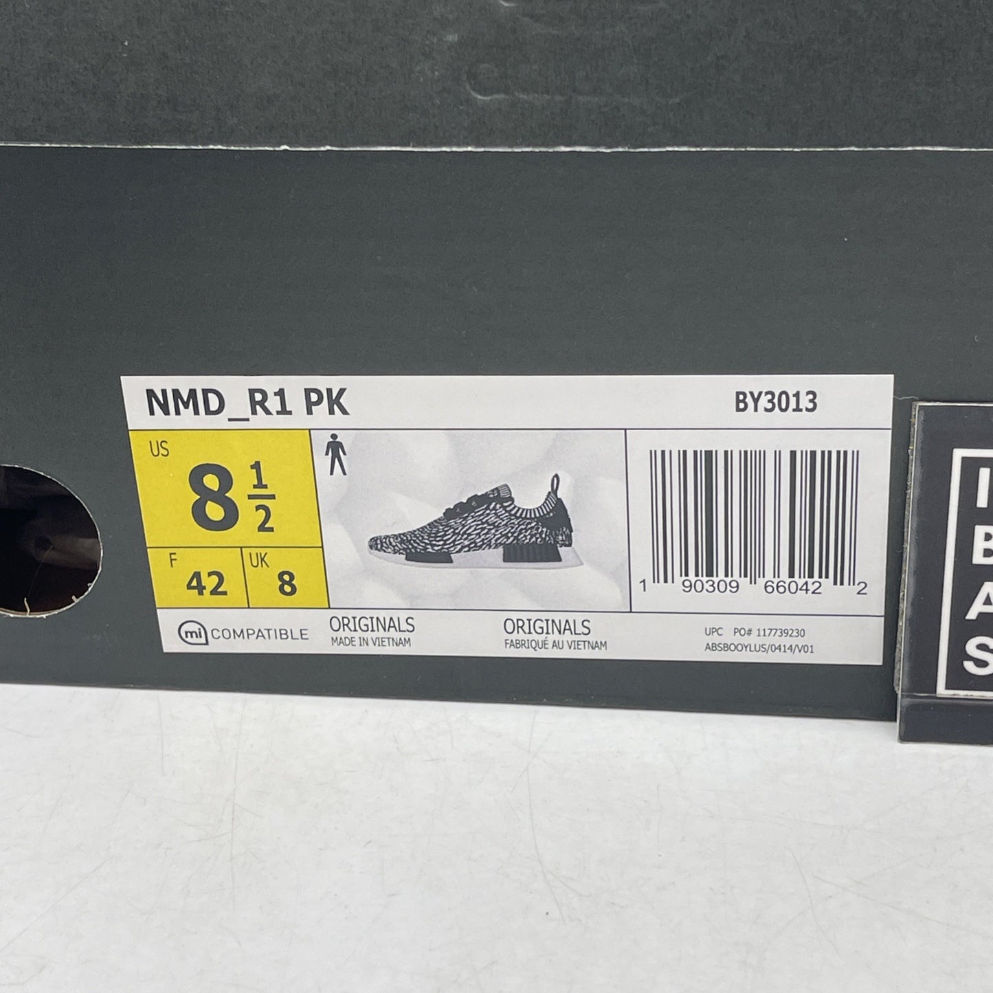 Size 8.5 - Adidas NMD_R1 Primeknit Zebra (BY3013)