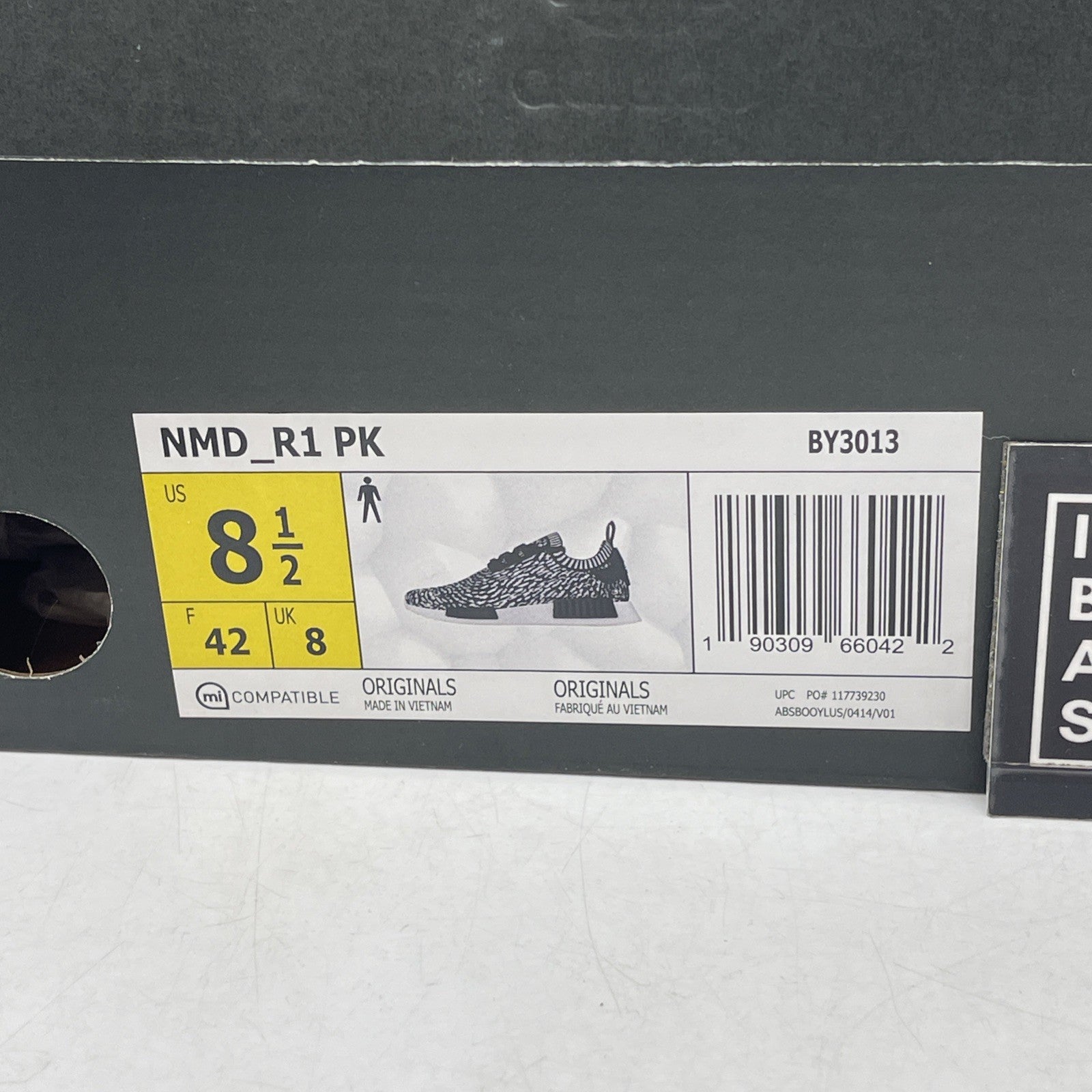 Size 8.5 - Adidas NMD_R1 Primeknit Zebra (BY3013)