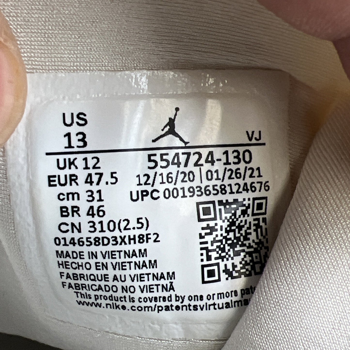 Size 13 - Air Jordan 1 Mid Triple White - (554724-130)
