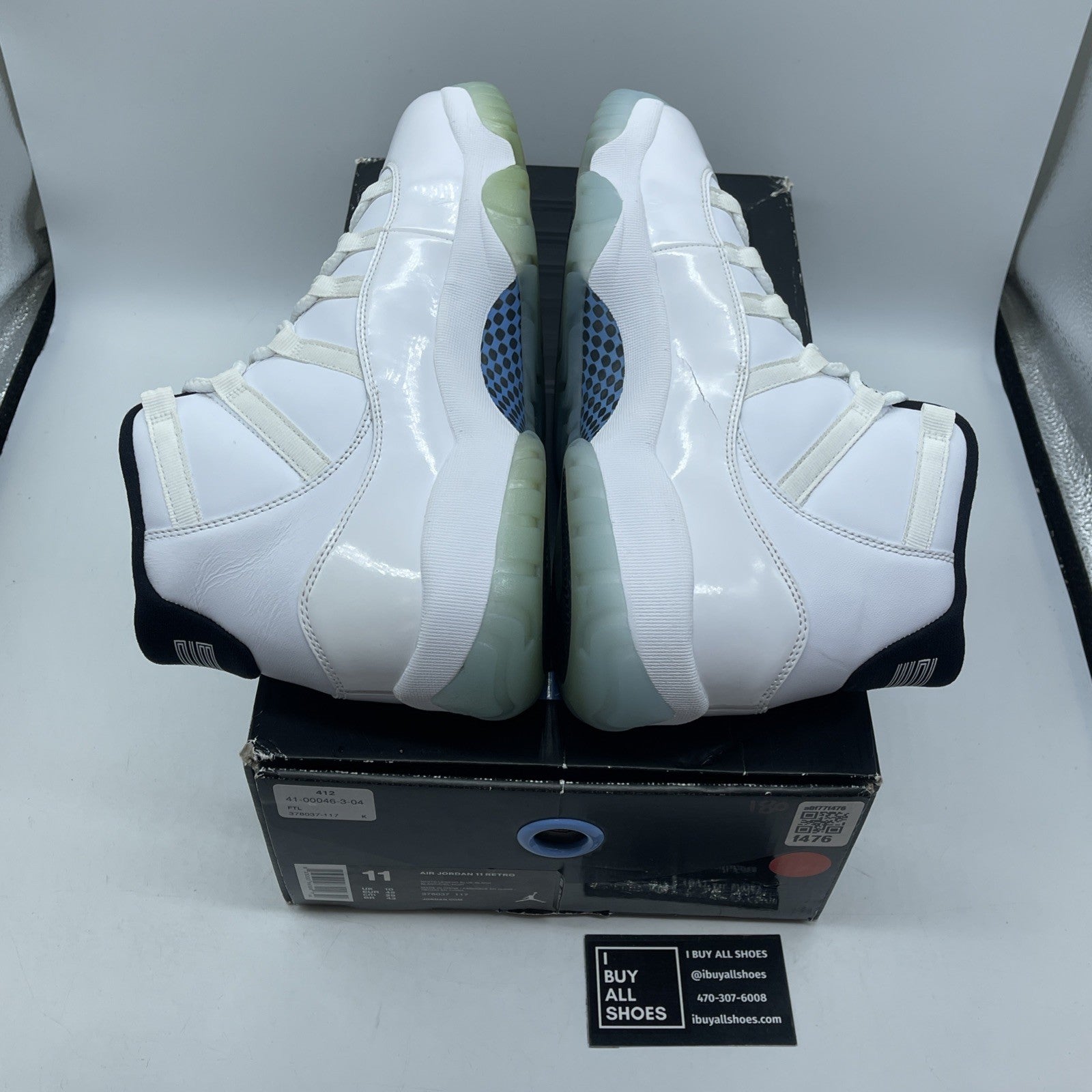 Size 11 - Air Jordan 11 Retro High Legend Blue White Leather (378037-117)