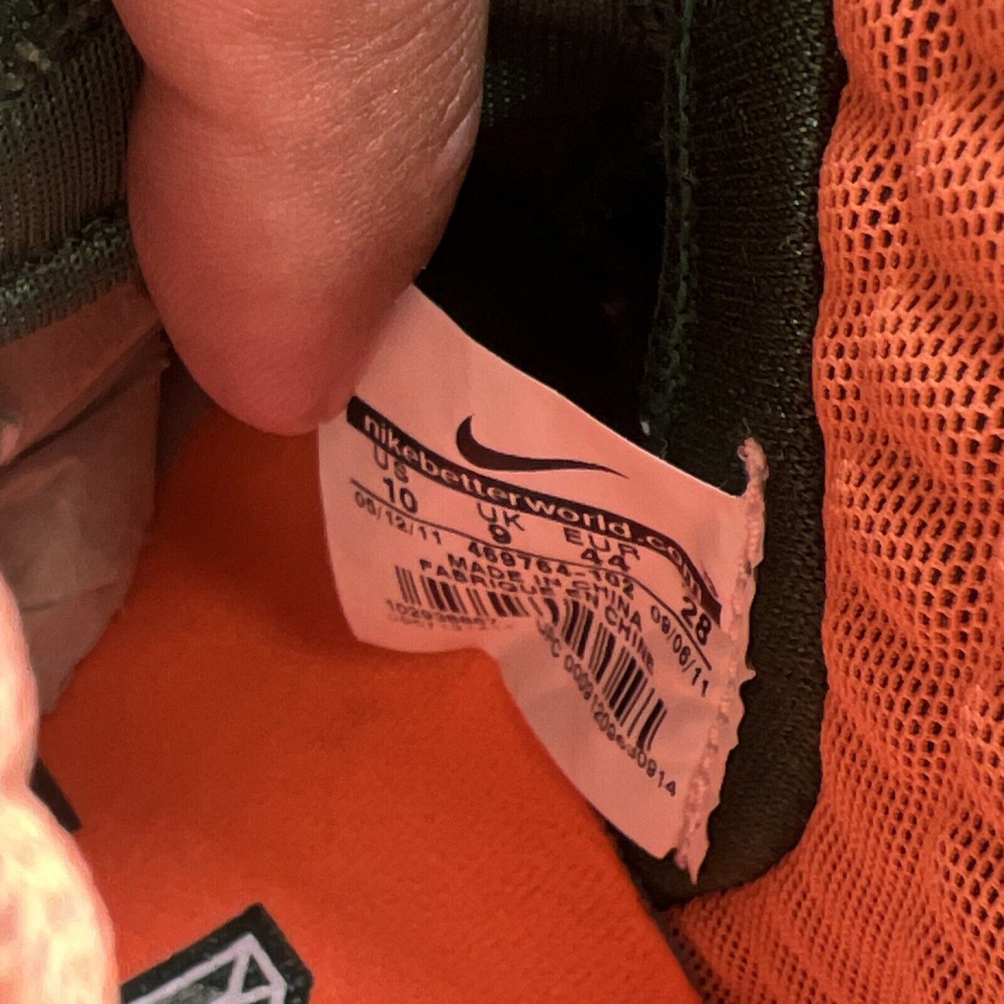 Size 10 - Nike LeBron 9 Miami Hurricanes (469764-102)