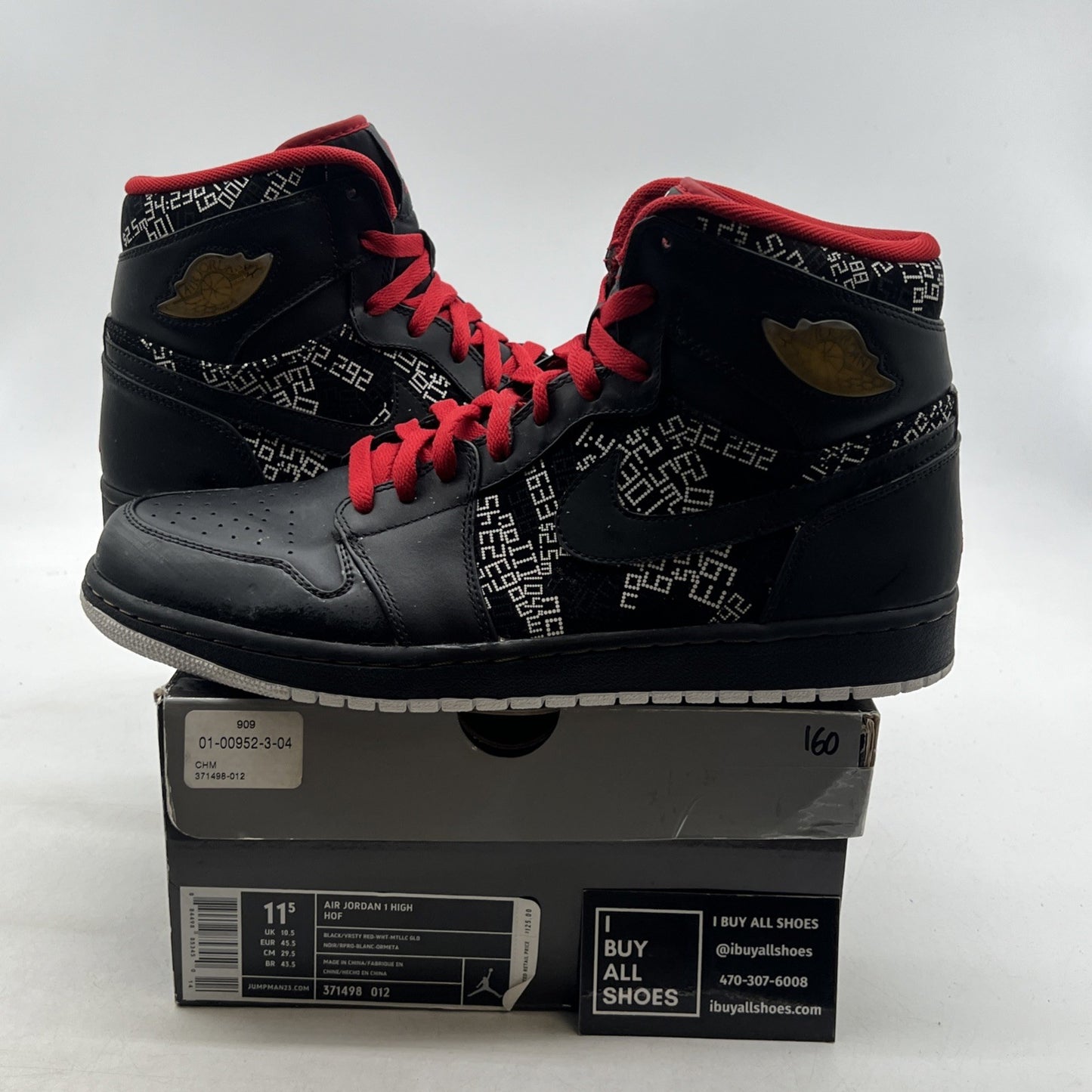 Size 11.5 - Air Jordan 1 Hof High Hall Of Fame (371498-012)
