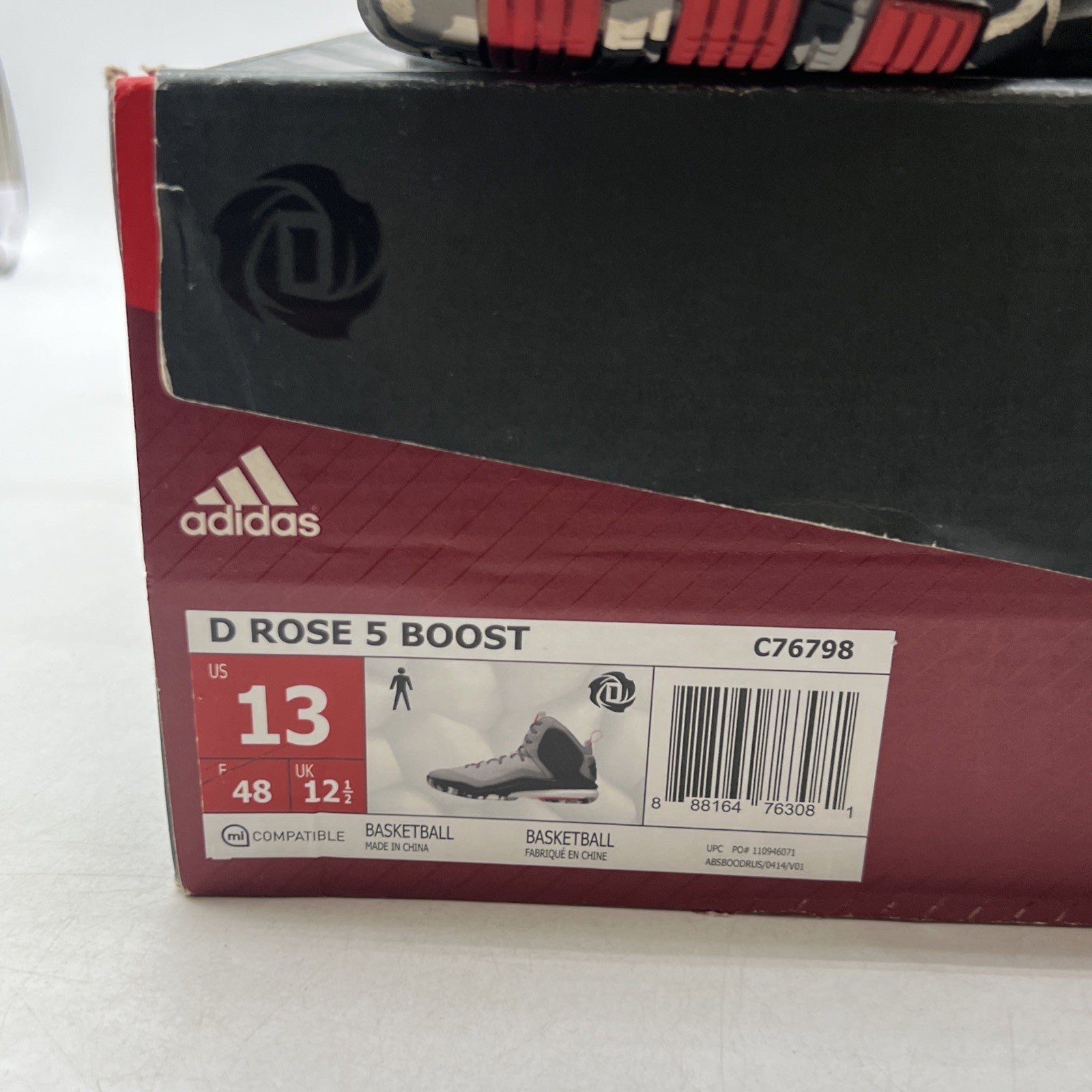 Size 13 - Adidas D Rose 5 Boost Light Onix (C76798)