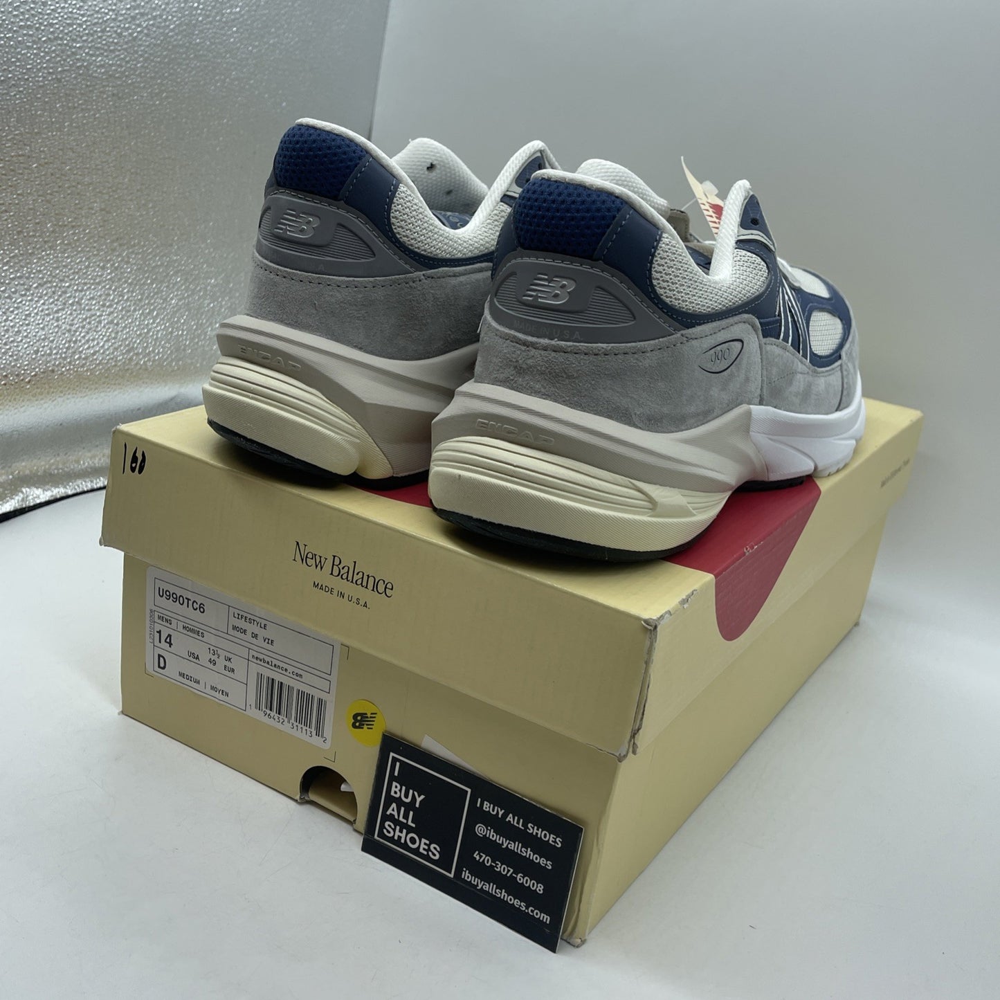 Size 14 - New Balance 990v6 Made in USA Grey Day 2023 (U990TC6)