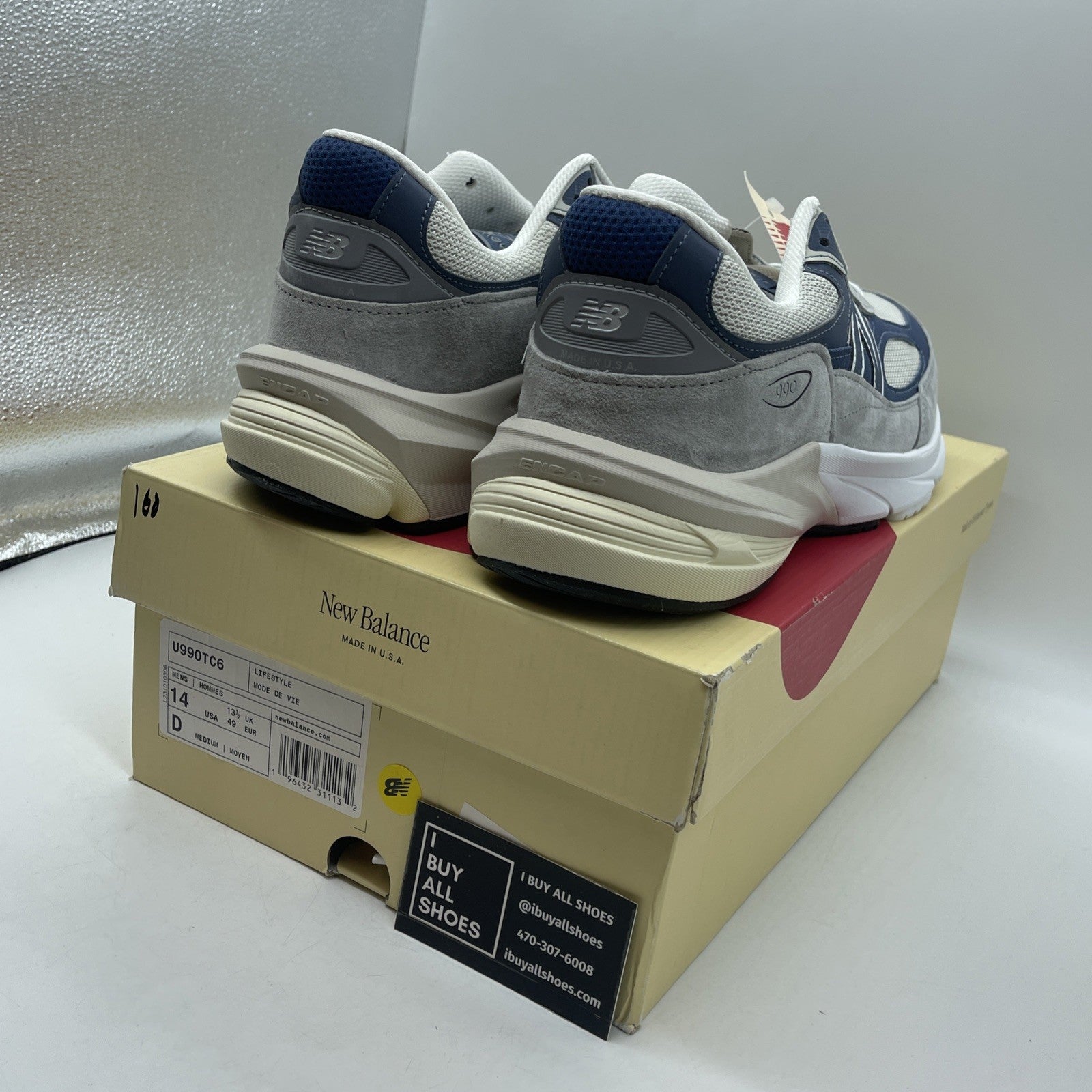 Size 14 - New Balance 990v6 Made in USA Grey Day 2023 (U990TC6)