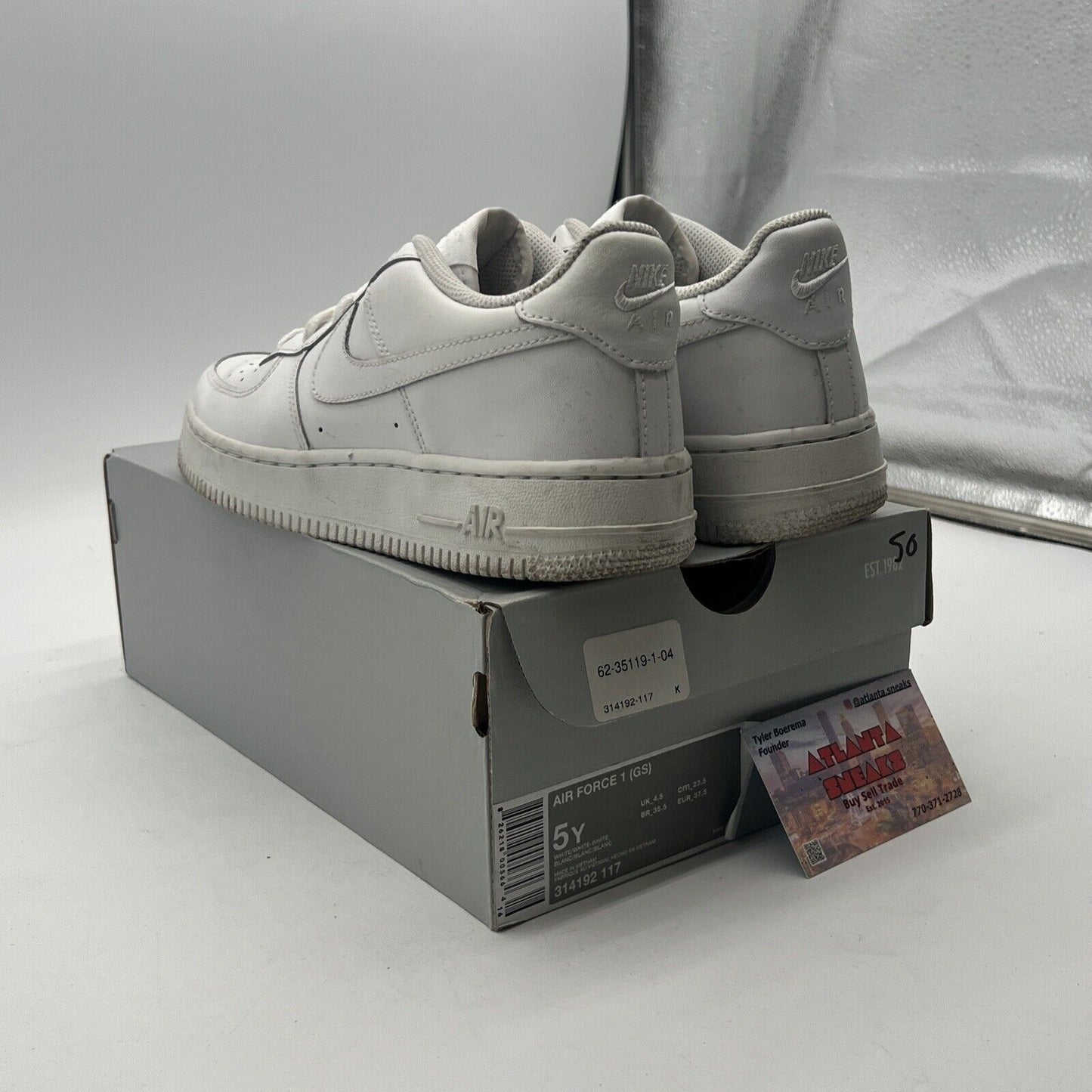 Size 5Y - Nike Air Force 1 Low '07 White (314192-117)