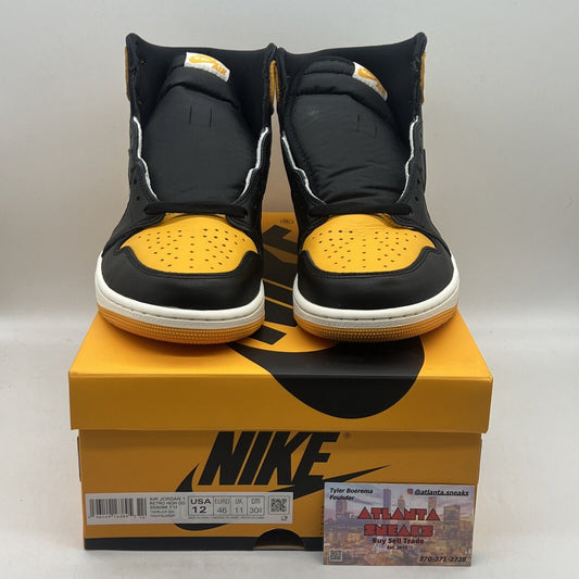Size 12 - Jordan 1 Retro OG High Yellow Toe Brand New Og All