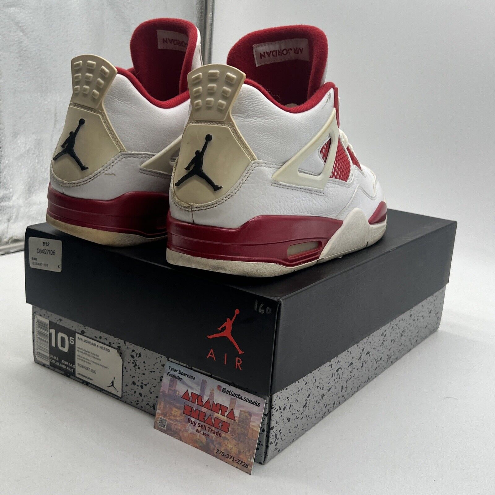 Size 10.5 - Air Jordan 4 Retro alternate 89 (308497-106)