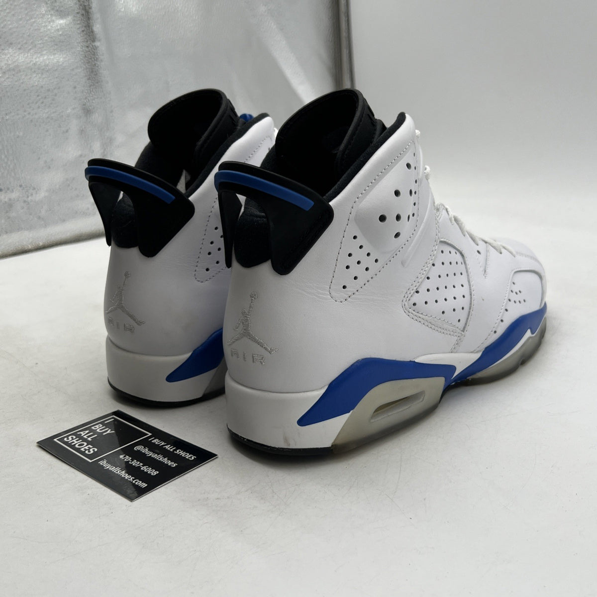 Size 8.5 - Air Jordan 6 Retro 2014 Sport Blue (384664-107)