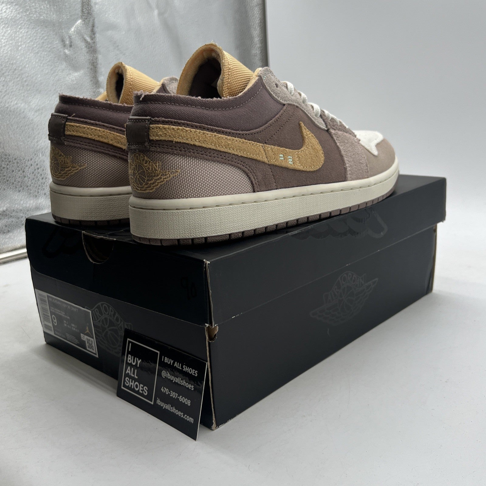 Size 9 - Air Jordan 1 Low SE Craft Inside Out (DN1635-200)