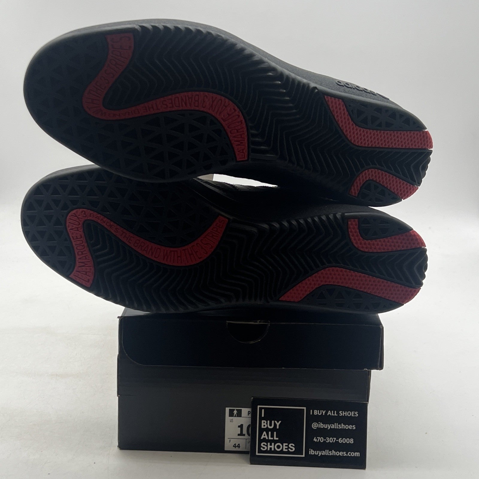 Size 10 - adidas Puig Black Scarlet (GY3656)