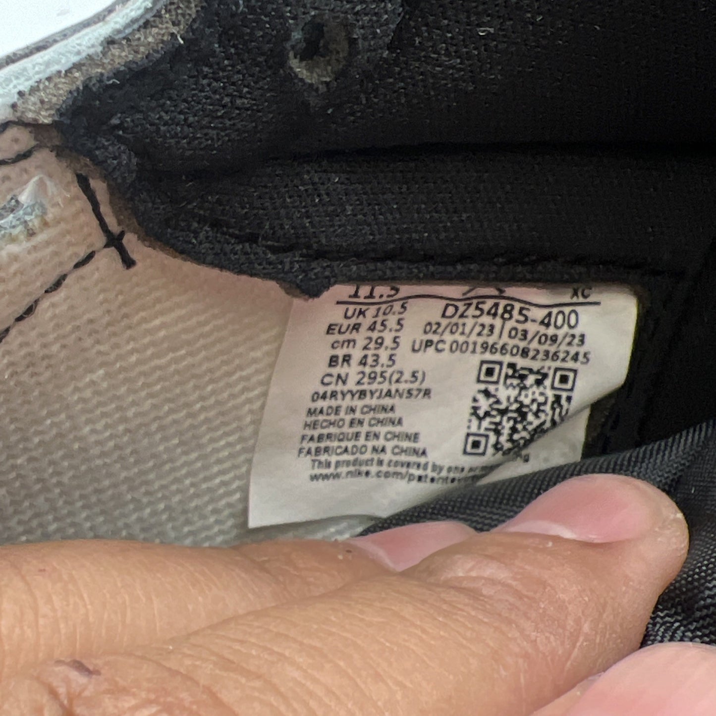 Size 11.5 - Air Jordan 1 Retro OG High UNC Toe (DZ5485-400)