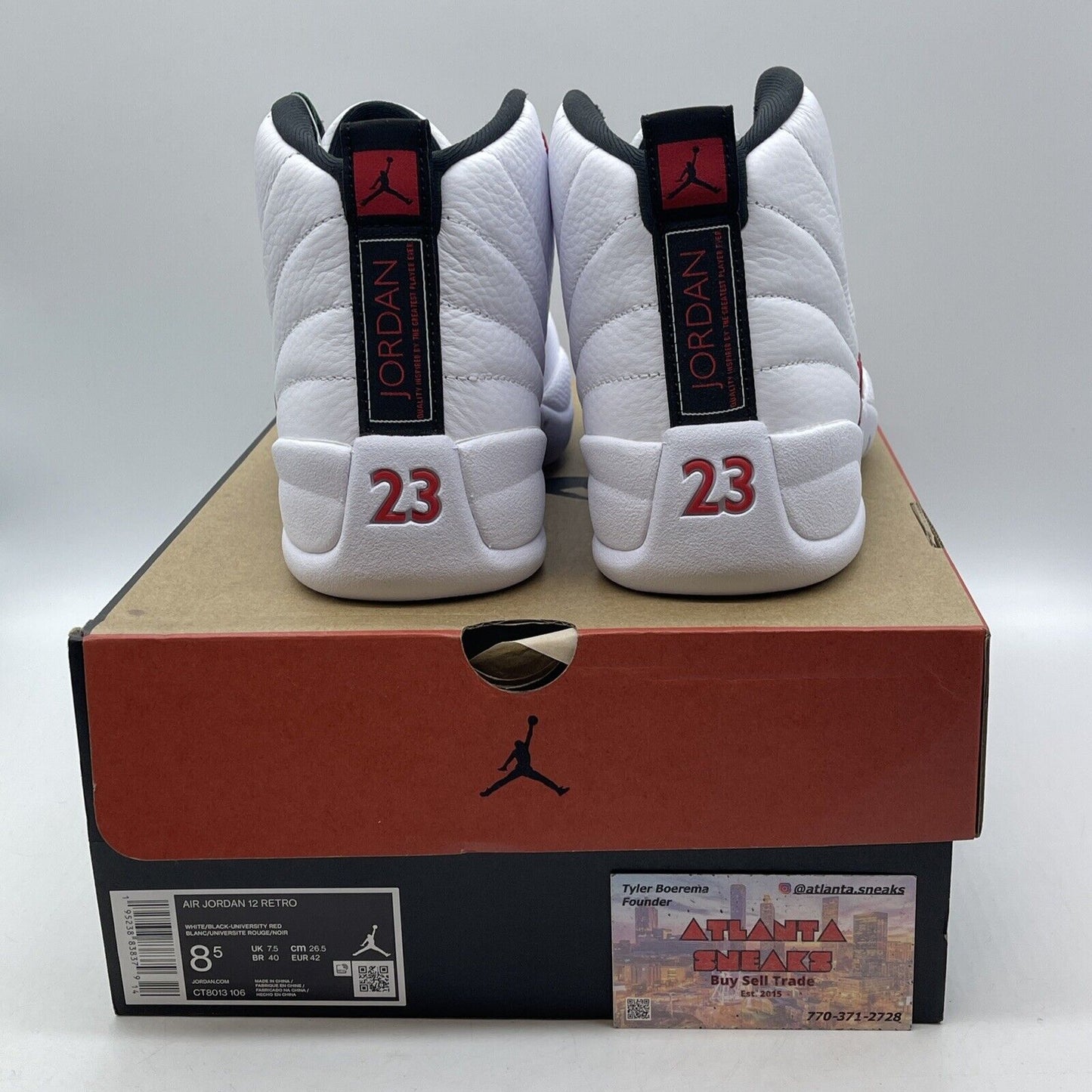 Size 8.5 - Air Jordan 12 Retro Twist Red White Leather (CT8013-106)