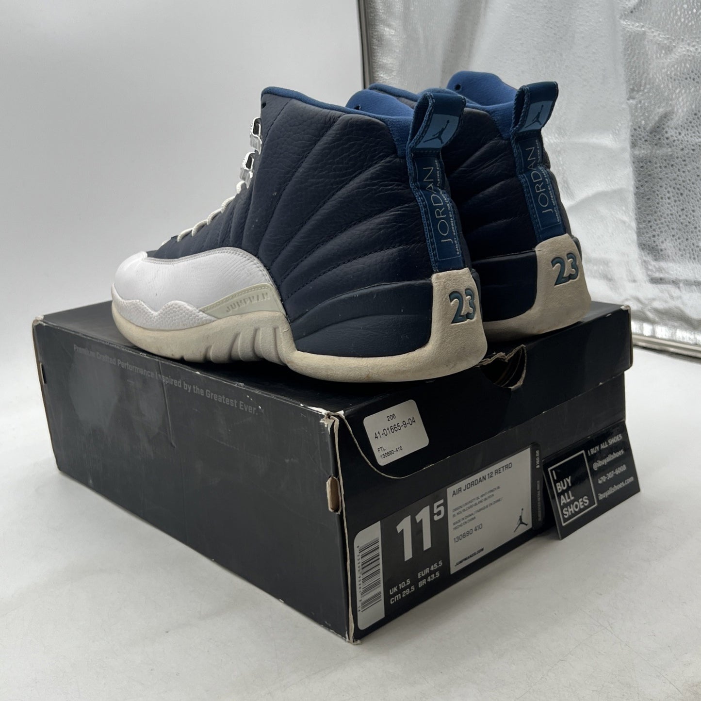 Size 11.5 - Air Jordan 12 Retro 2012 Obsidian (130690-410)