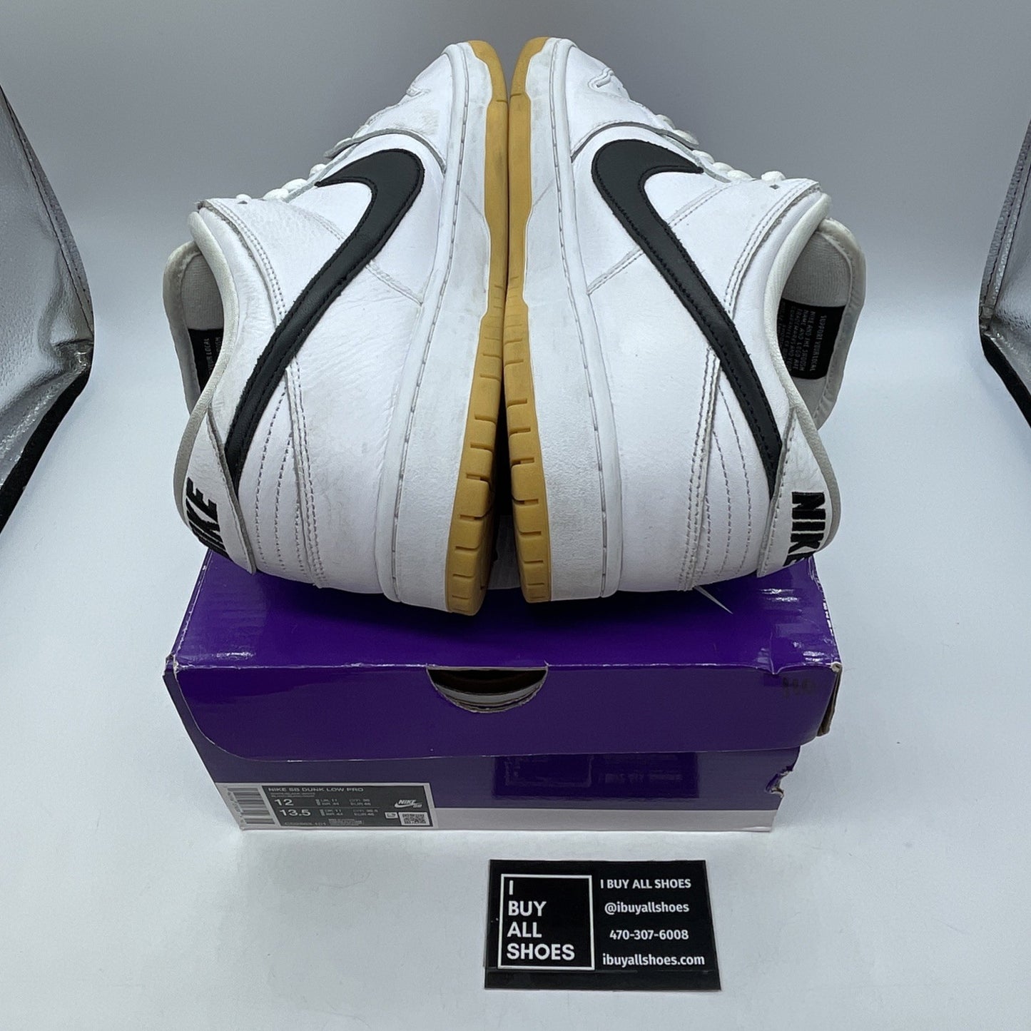 Size 12 - Nike SB Dunk Low White Gum Leather (CD2563-101)