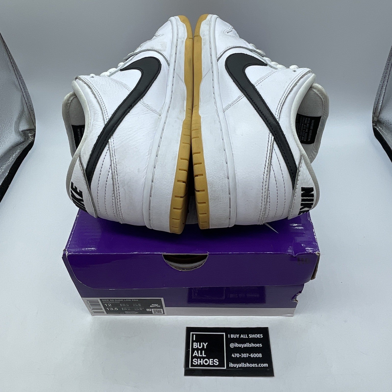 Size 12 - Nike SB Dunk Low White Gum Leather (CD2563-101)