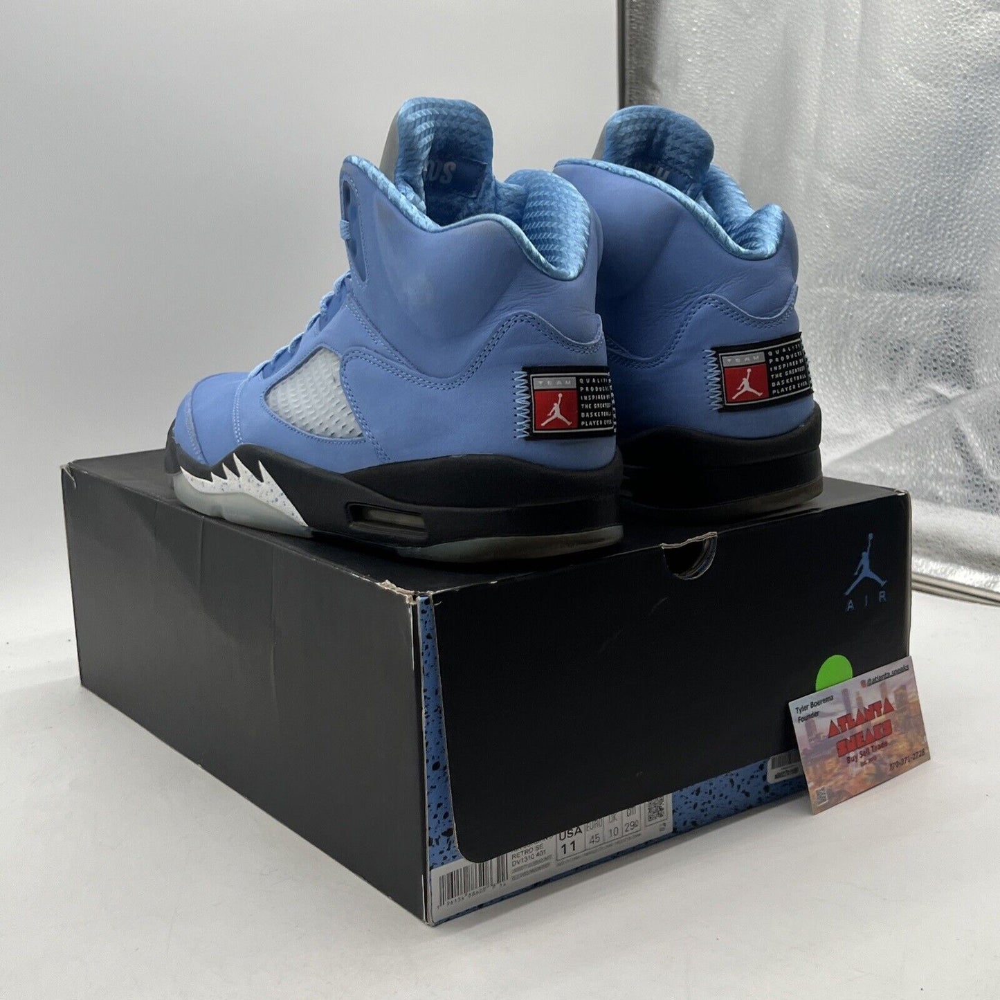 Size 11 - Jordan 5 Retro SE Mid UNC Black Grey Suede Blue (DV1310-401)