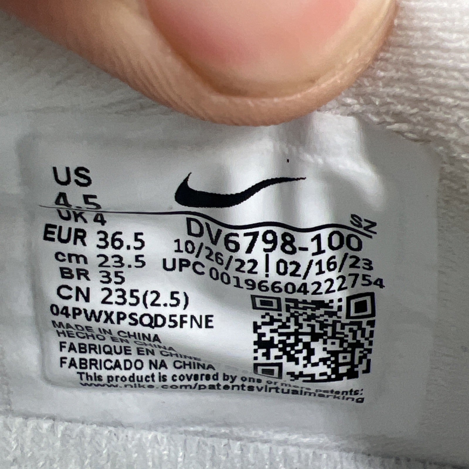 Size 4.5 - Nike Air Zoom Victory Tour 3 White Smoke Grey (DV6798-100)