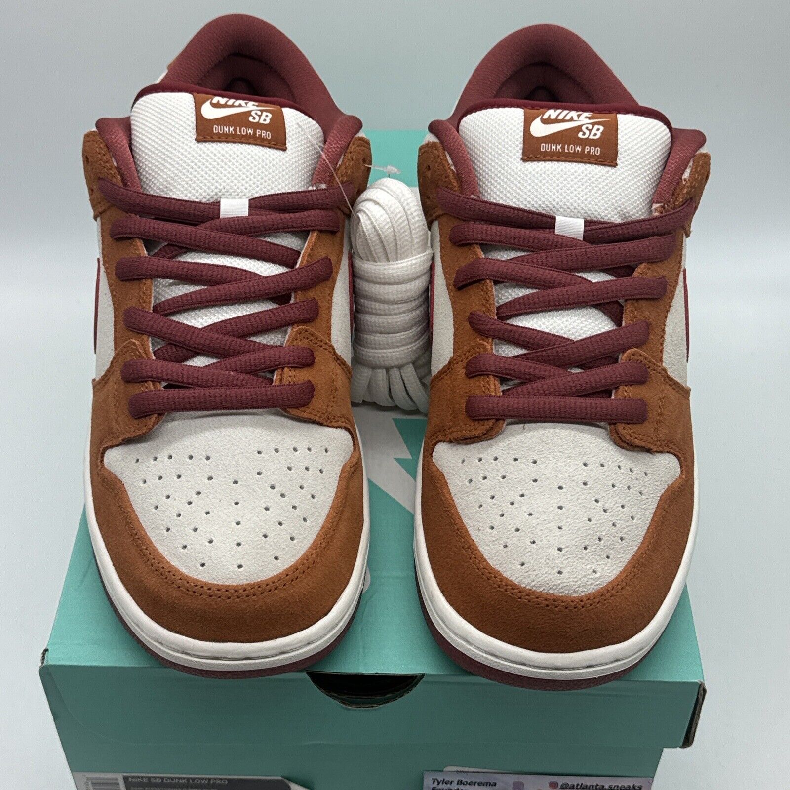 Size 10.5 - Nike SB Dunk Low Pro Dark Russet 2019 Orange Burgundy Deep Suede OG