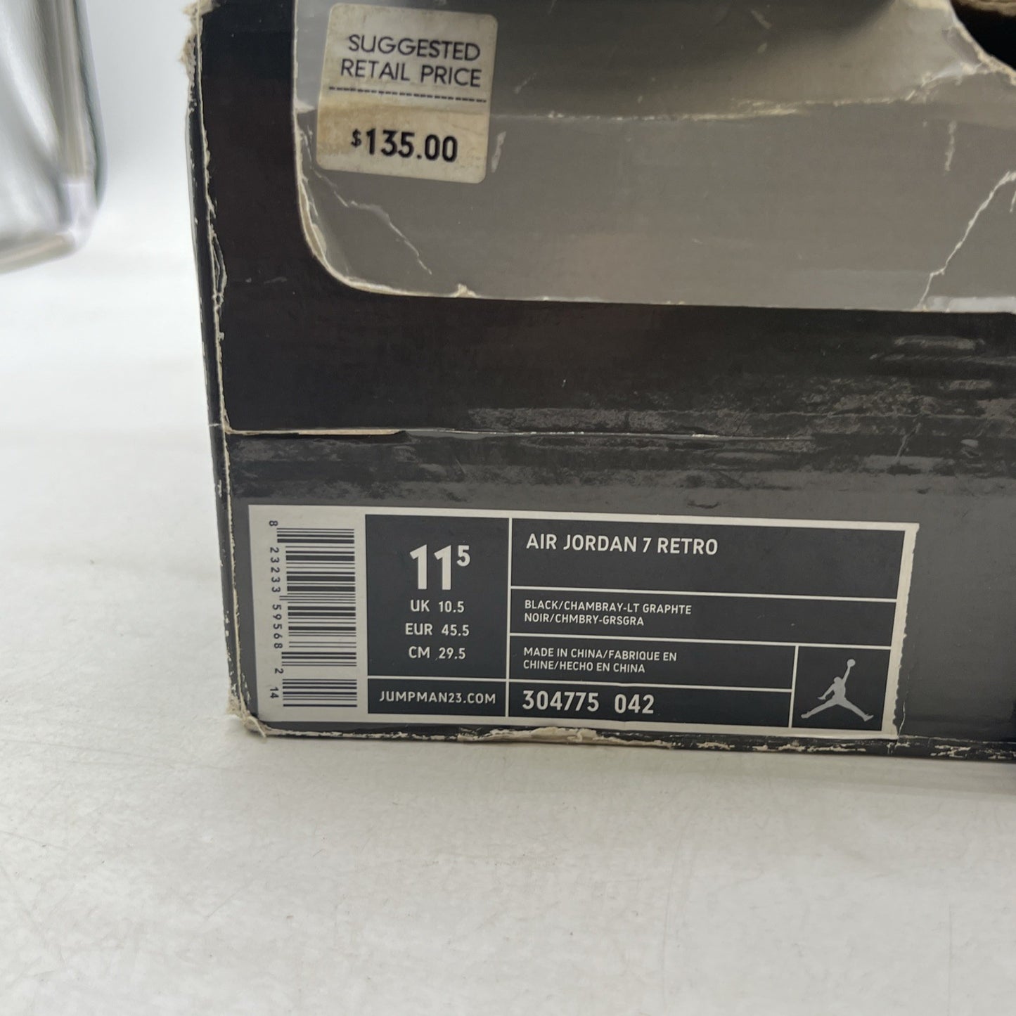 Size 11.5 - Air Jordan 7 Retro 2006 Chambray (304775-042)