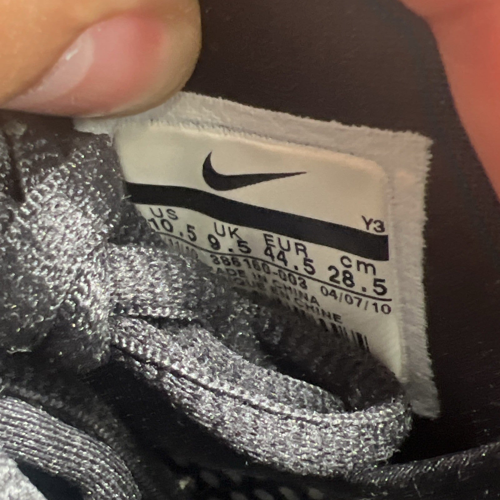 Size 10.5 - Nike Air Flightposite 2 Black Midnight Navy (386160-003)