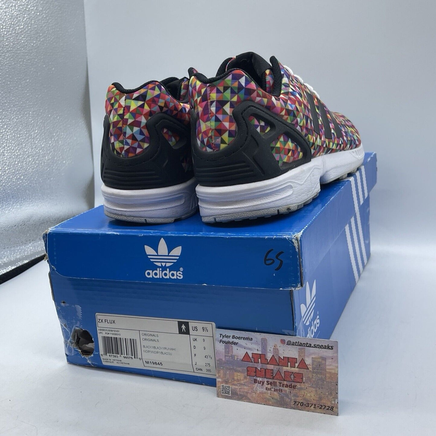 Size 9.5 - adidas ZX Flux Prism Black Pink White Purple Suede Leather (M19845)