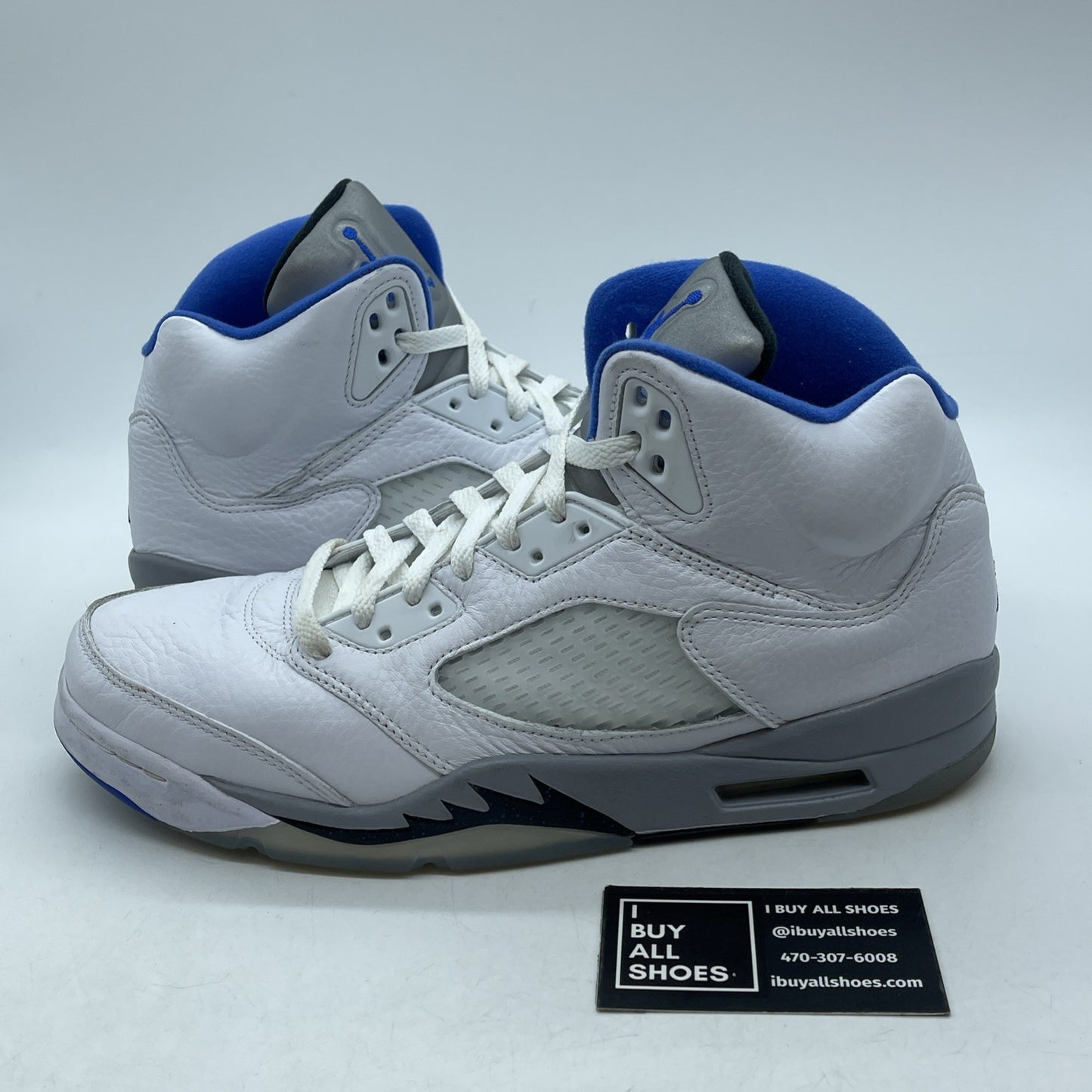 Size 10.5 - Air Jordan 5 Retro Stealth 2.0 Blue White Leather (DD0587-140)