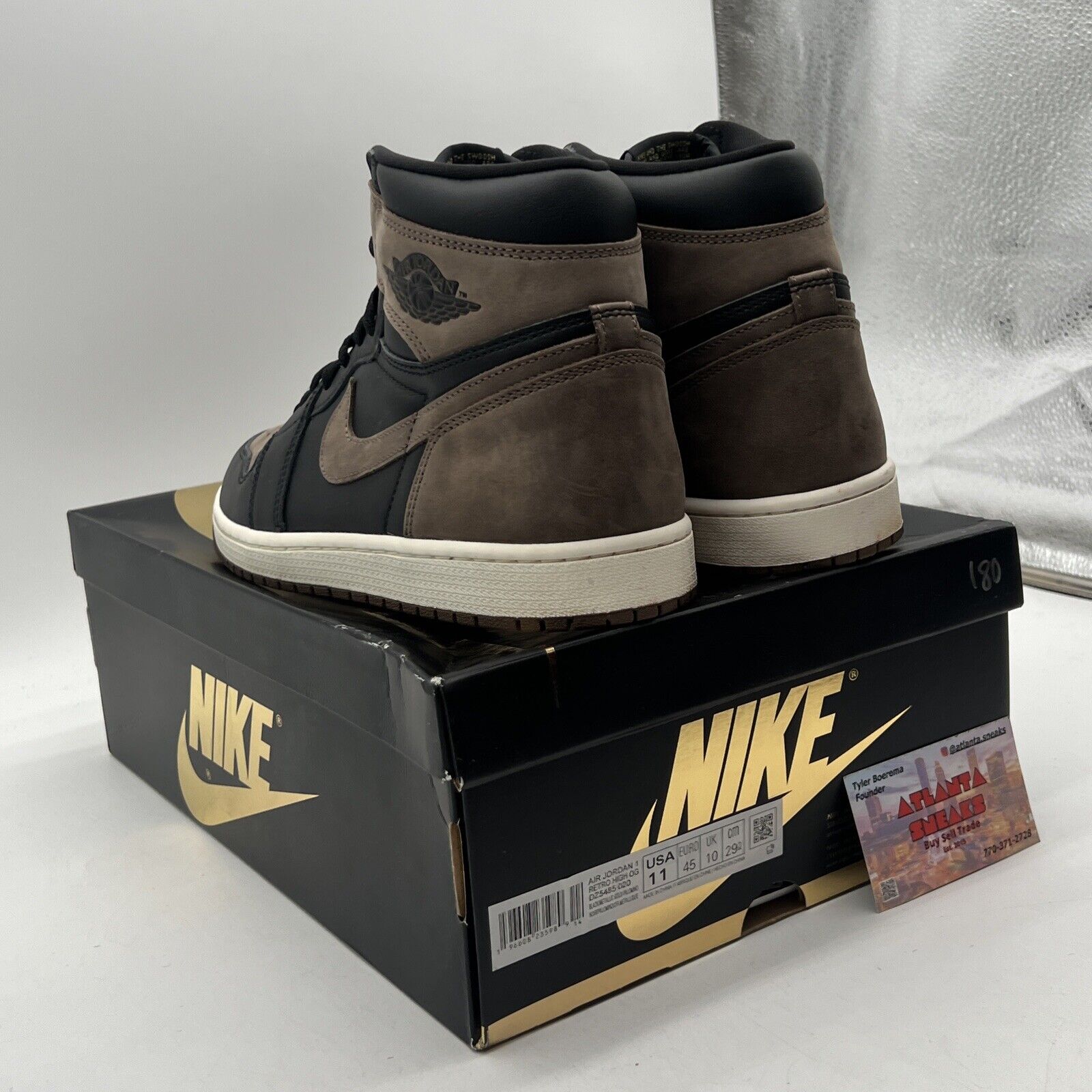 Size 11 - Jordan 1 Retro OG High Palomino Black Brown White Leather (DZ5485-020)