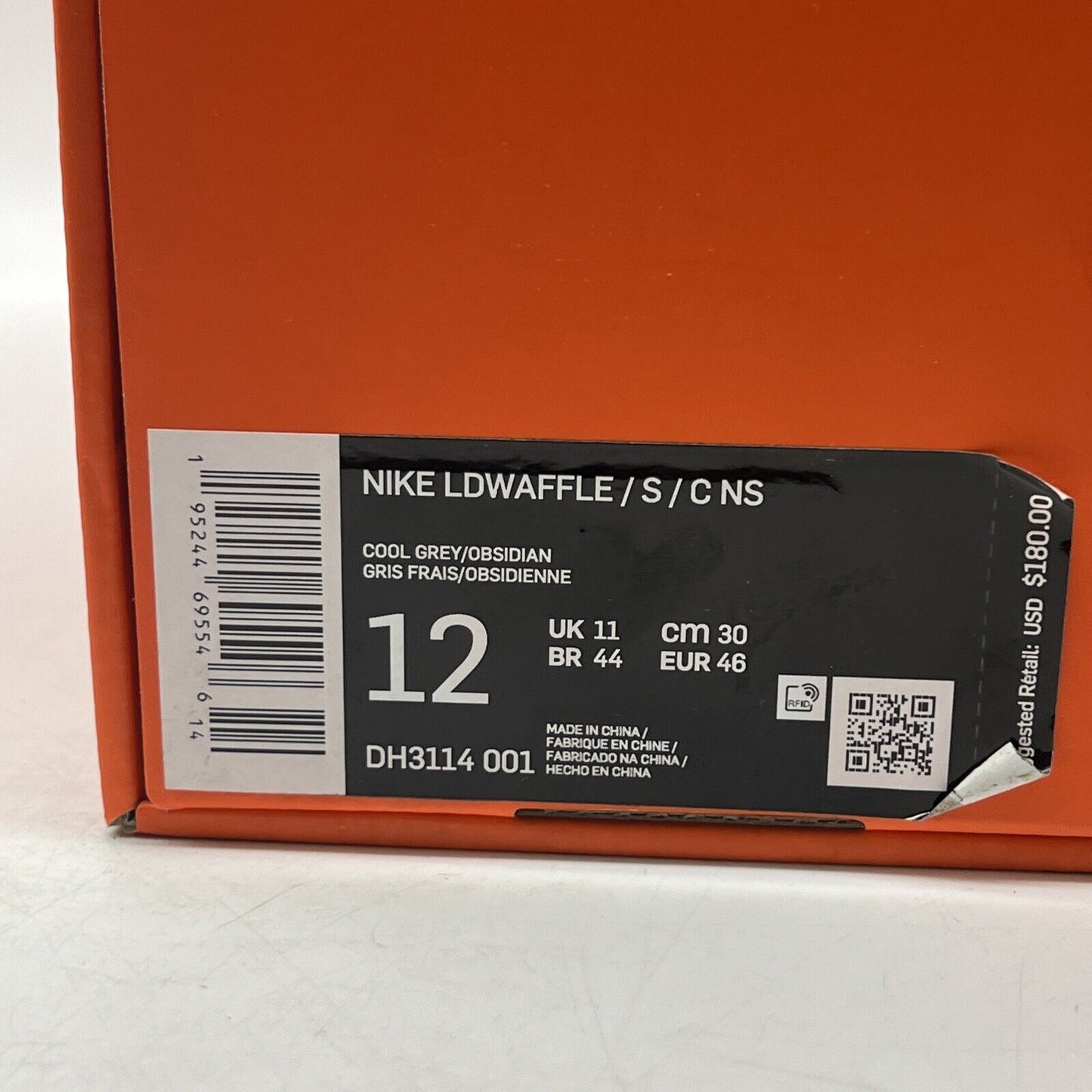 Size 12 - Nike sacai x Clot x LDWaffle Kiss Of Death 2 (DH3114-001)