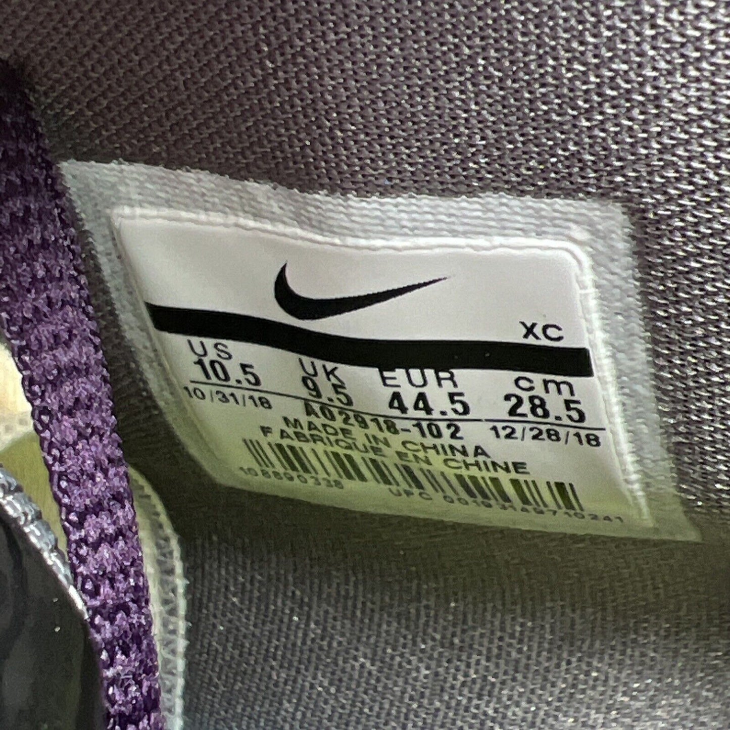 Size 10.5 - Nike Kyrie 5 Mamba Mentality Green Purple (AO2918-102)