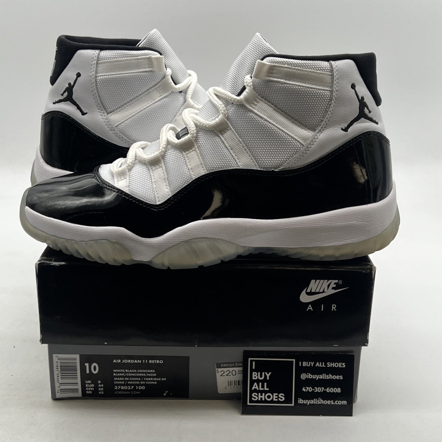 Size 10 - Air Jordan 11 Retro High Concord (378037-100)