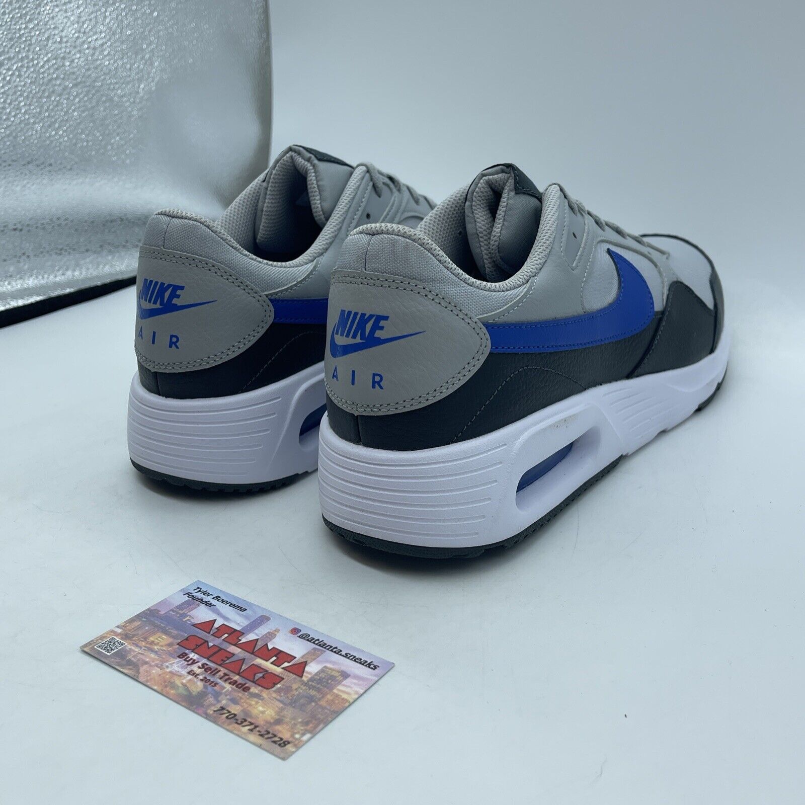 Size 12 - Air Max SC Light Smoke Grey Game Royal Blue White (CW4555-006)