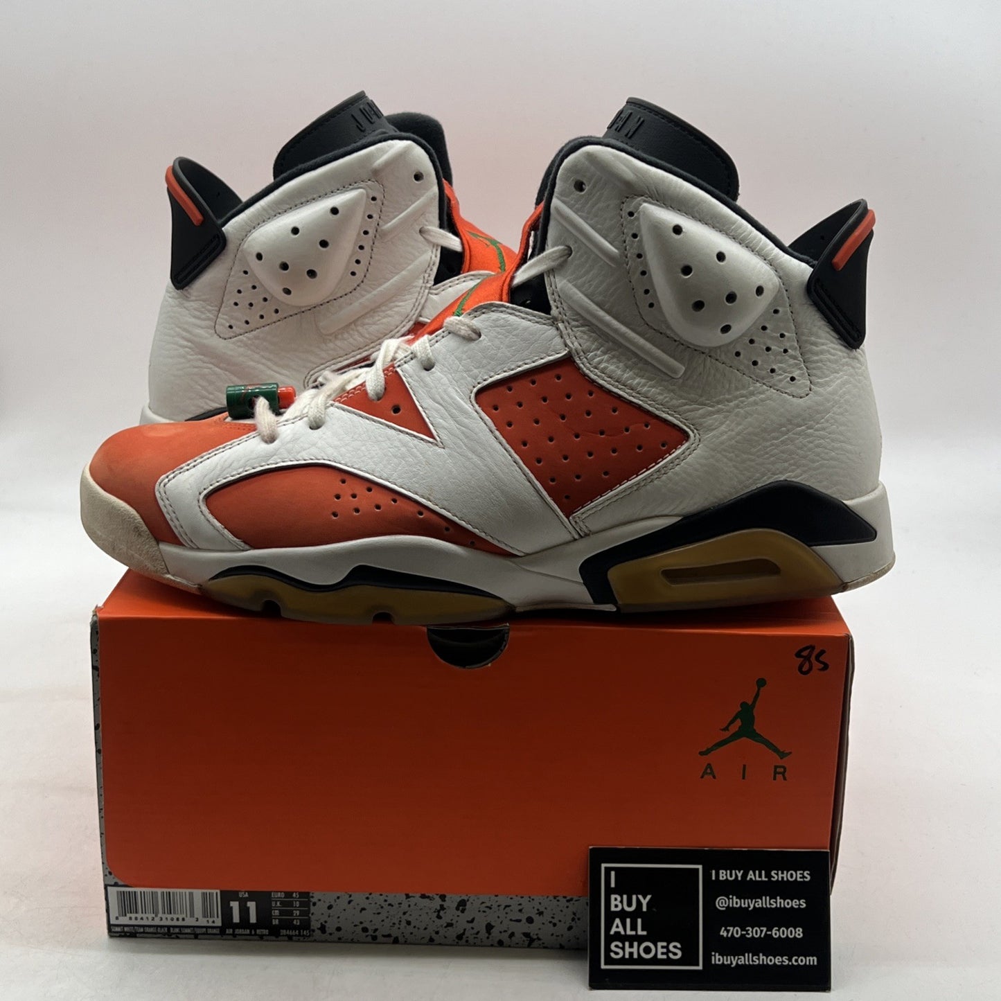 Size 11 - Air Jordan 6 Retro Gatorade (384664-145)