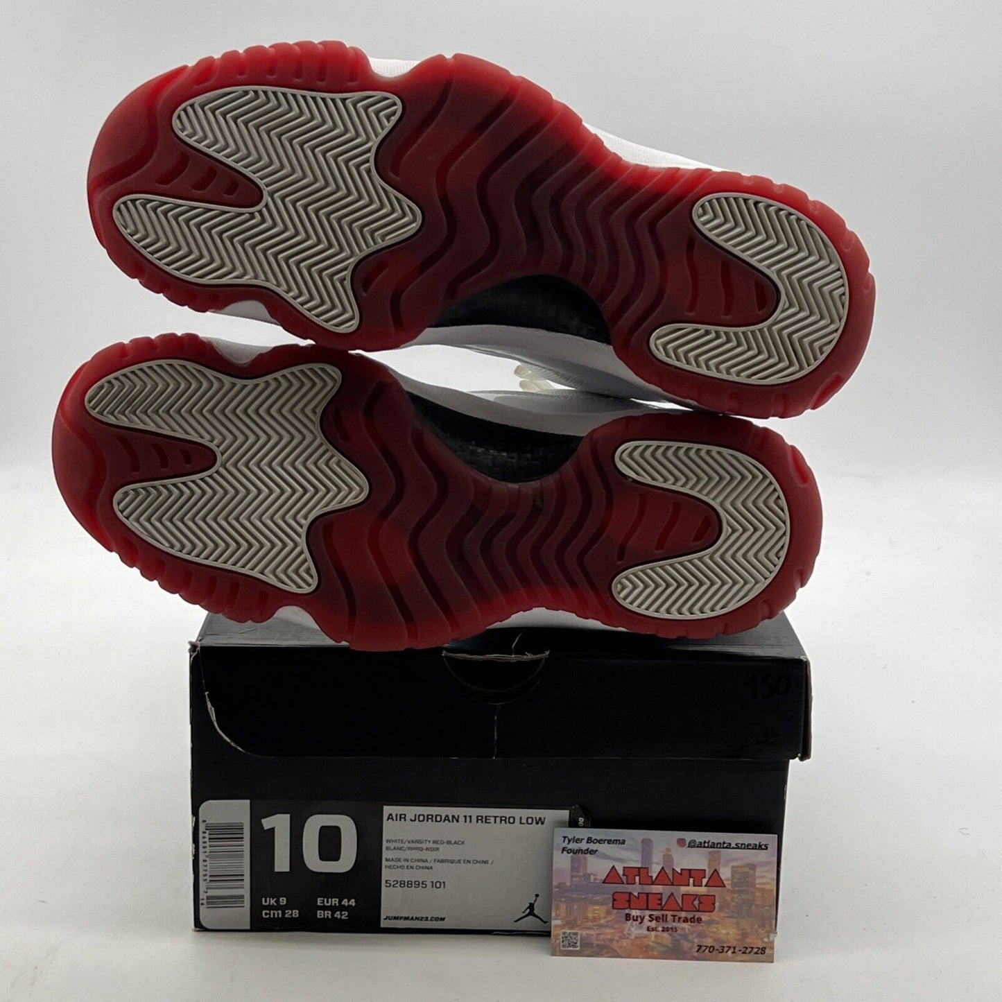 Size 10 - Air Jordan 11 Retro Low Cherry Bottom (528895-101)